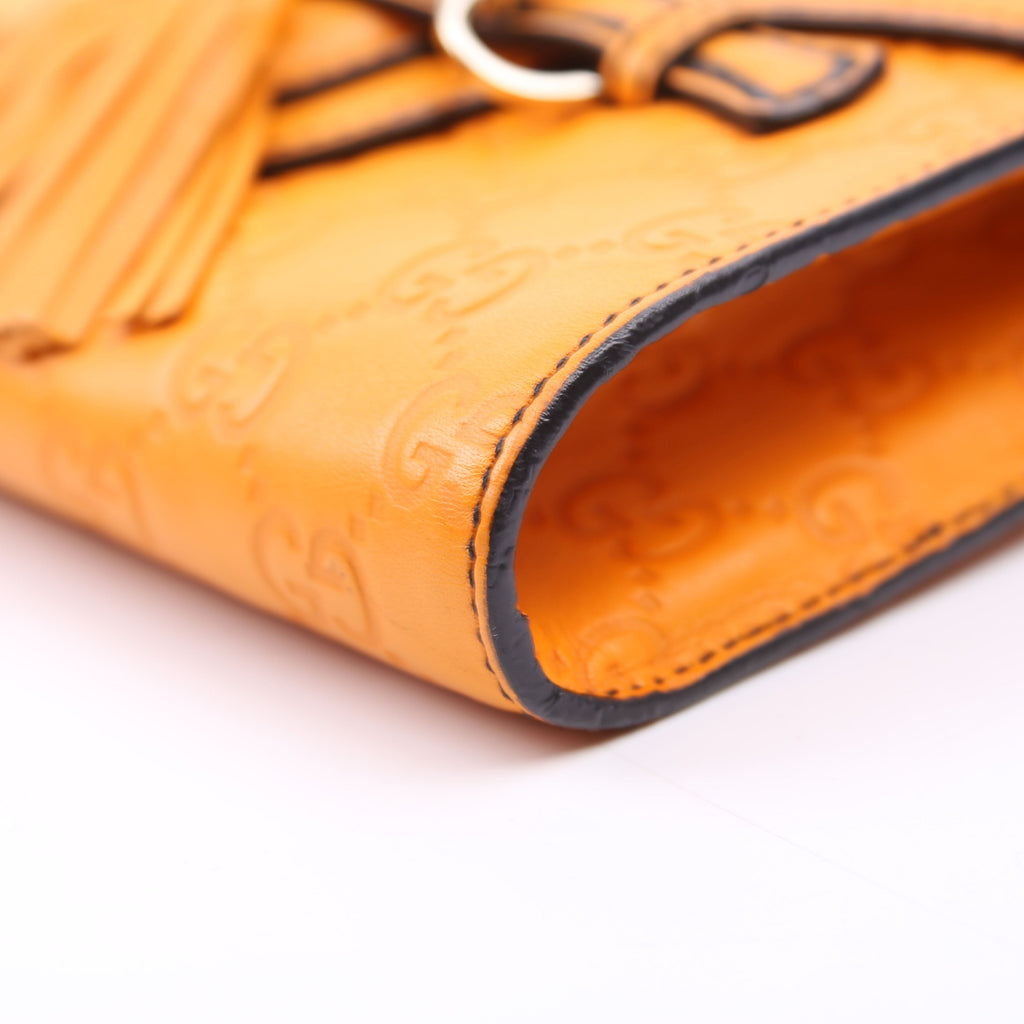 Gucci 369622 Guccissima Mini Emily Shoulder Orange