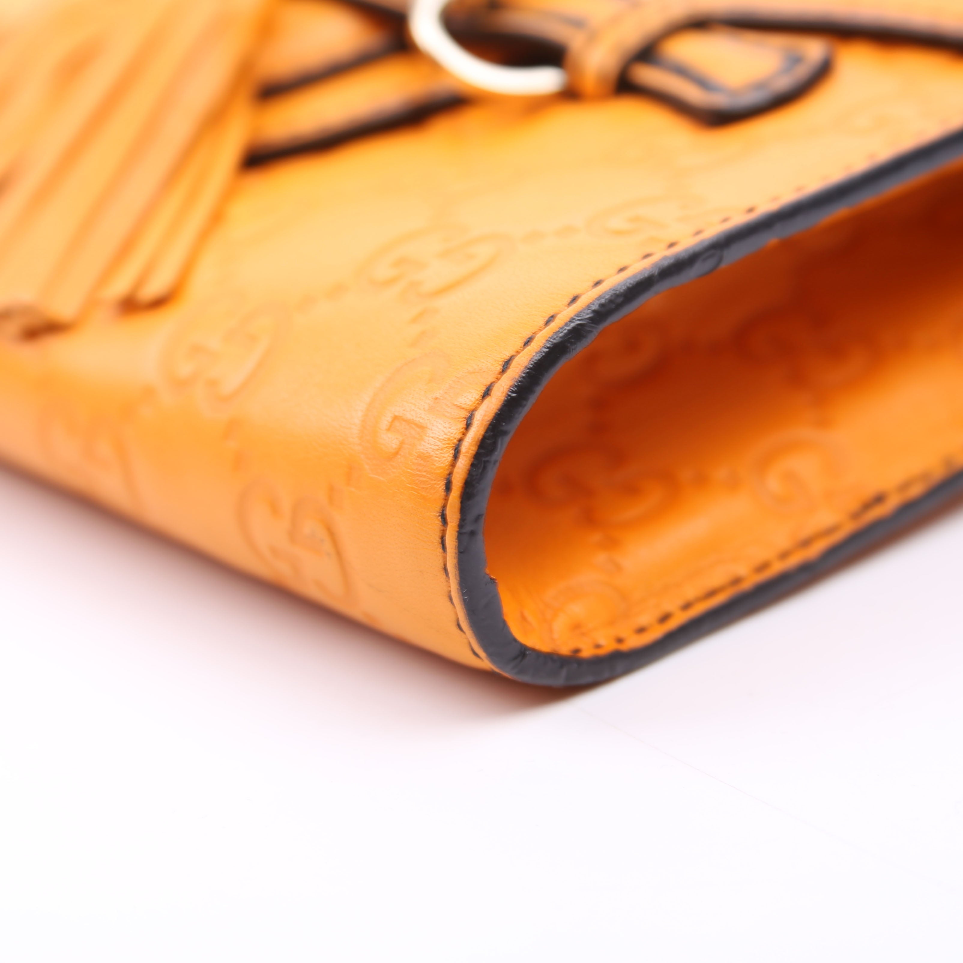 Gucci 369622 Guccissima Mini Emily Shoulder Orange