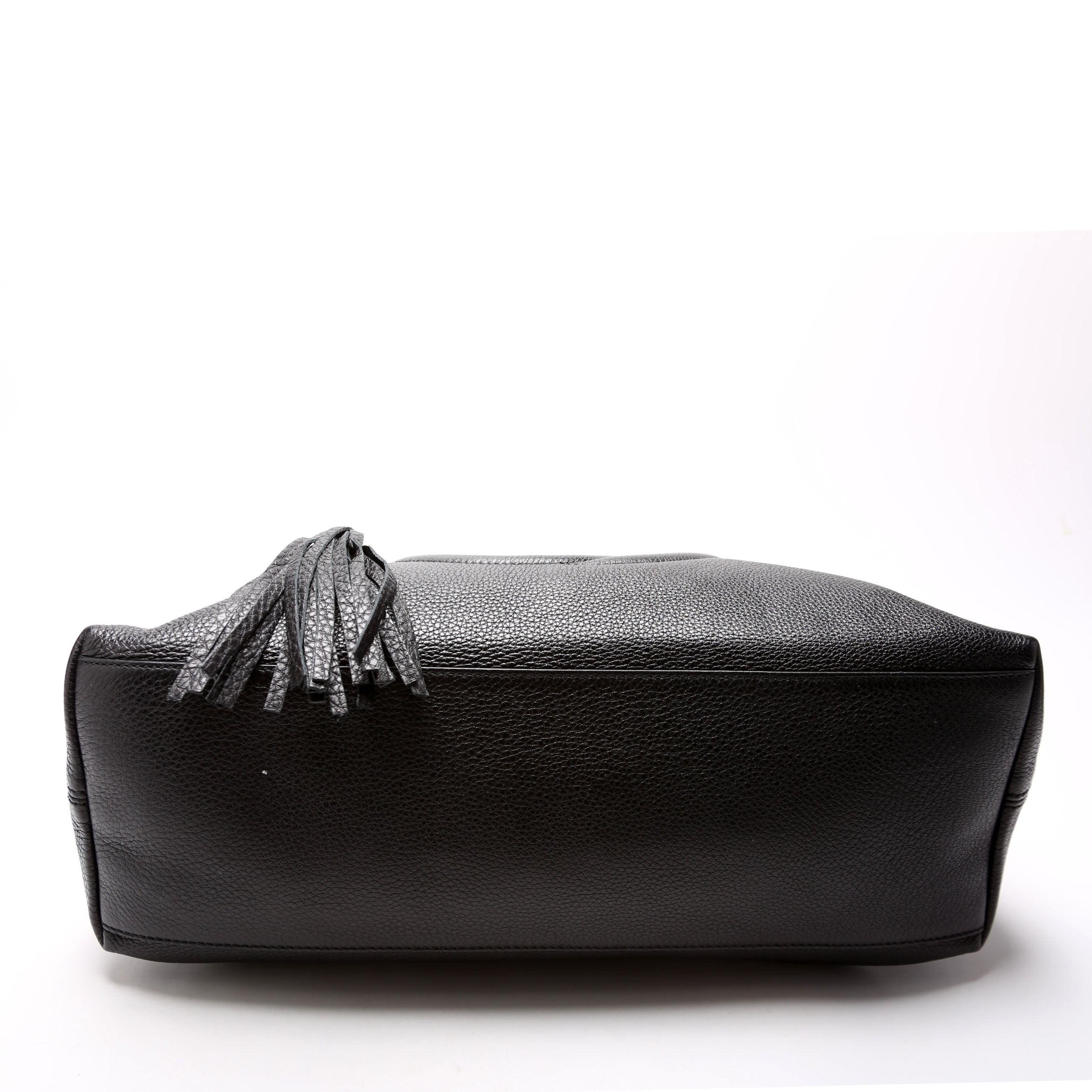 308982 Soho Leather Shoulder Medium Black