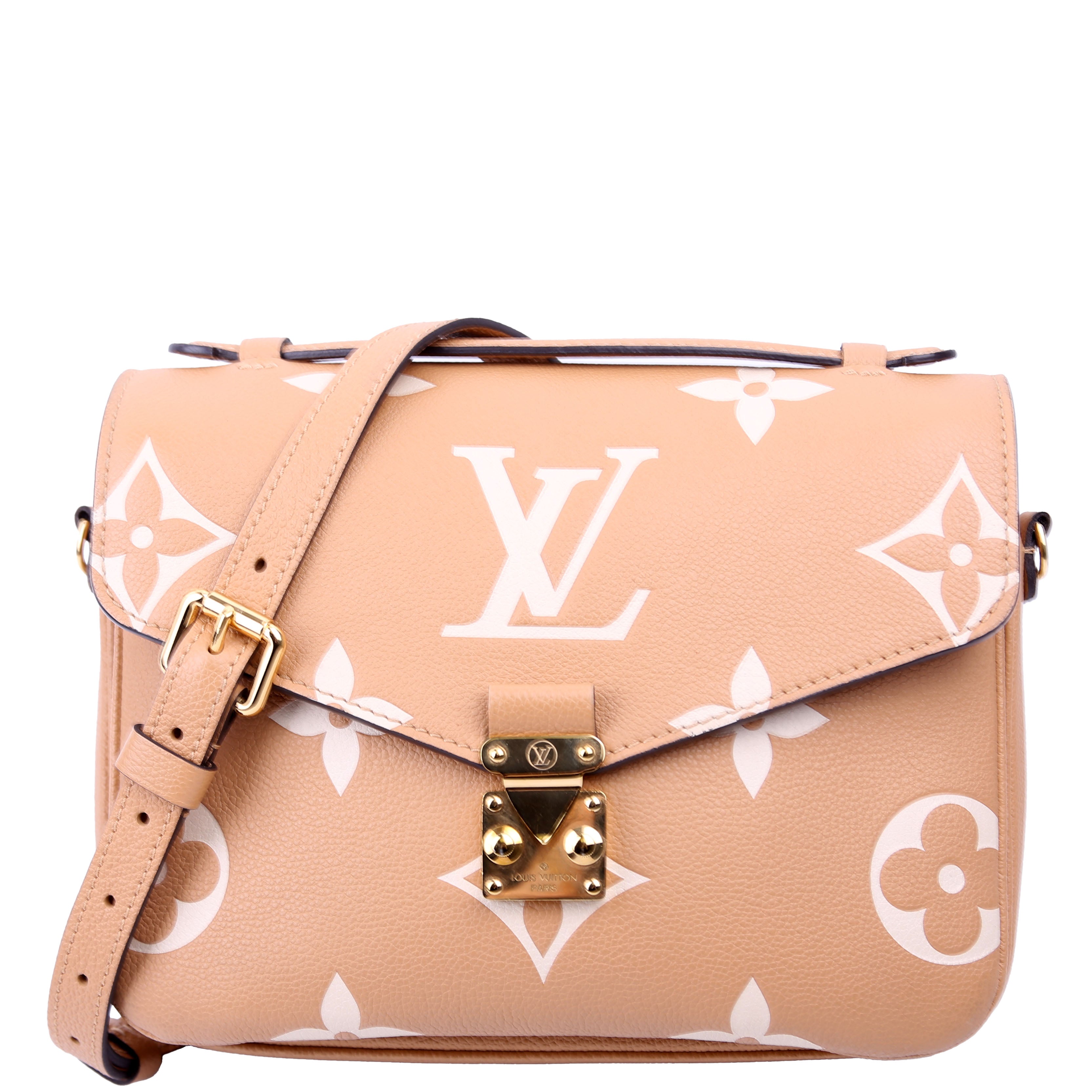 Pochette Metis Empreinte Bicolor Tan
