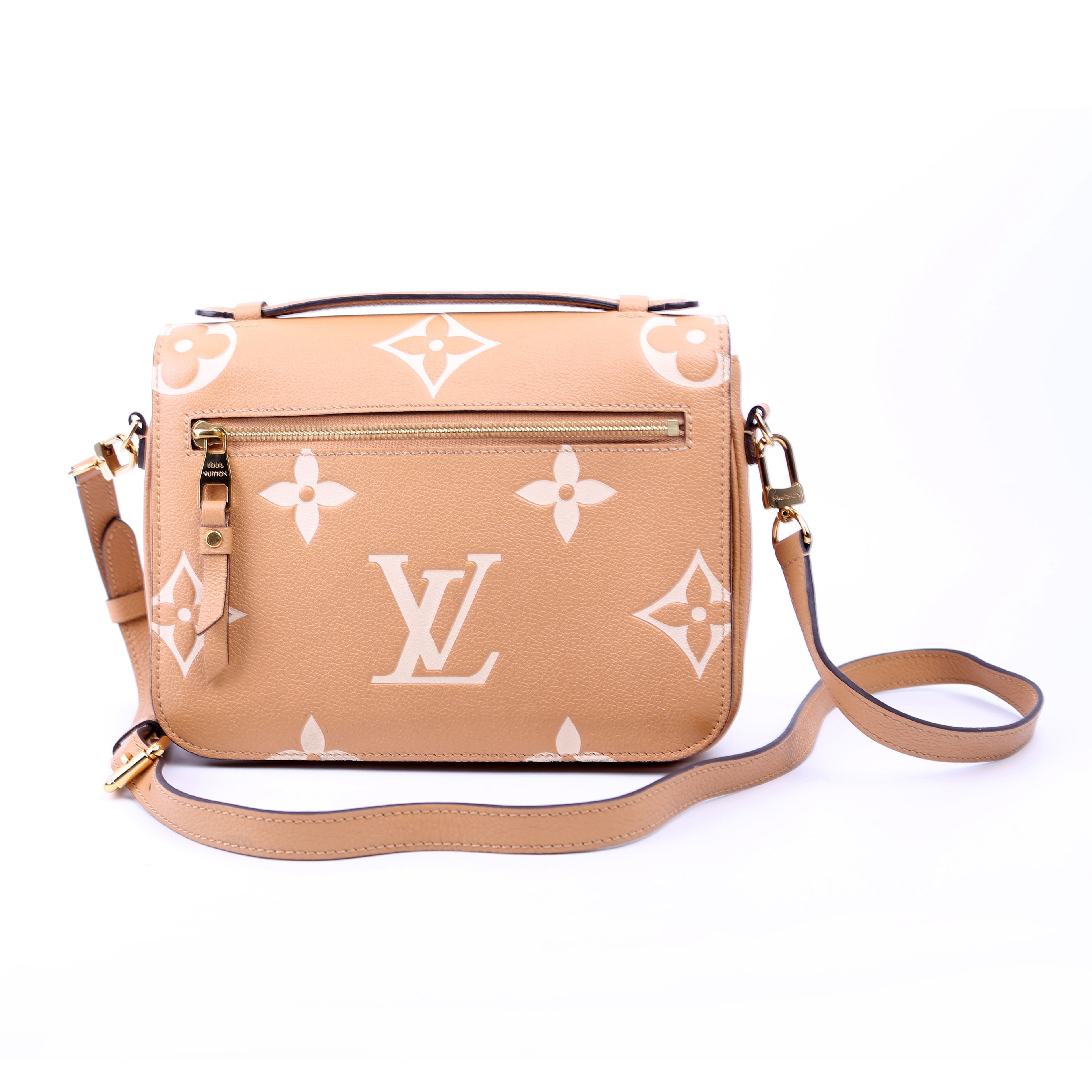 Pochette Metis Empreinte Bicolor Tan