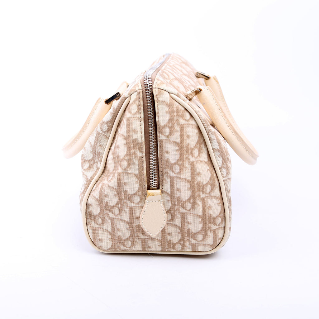 Diorissmo Boston Embroidered Flowers Beige