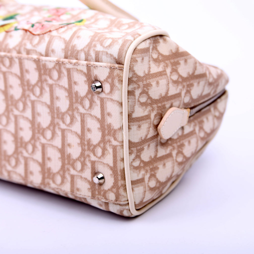 Diorissmo Boston Embroidered Flowers Beige