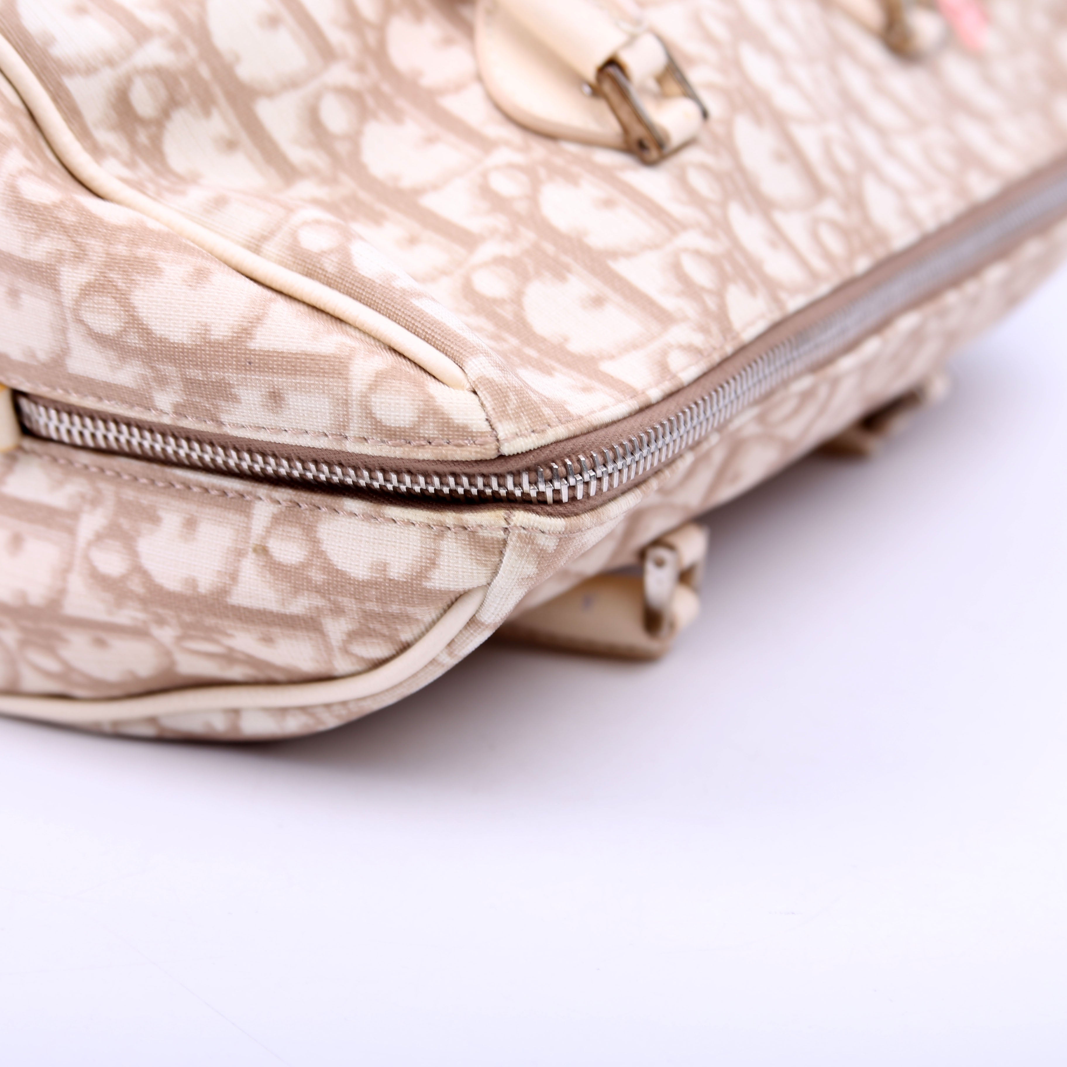 Diorissmo Boston Embroidered Flowers Beige