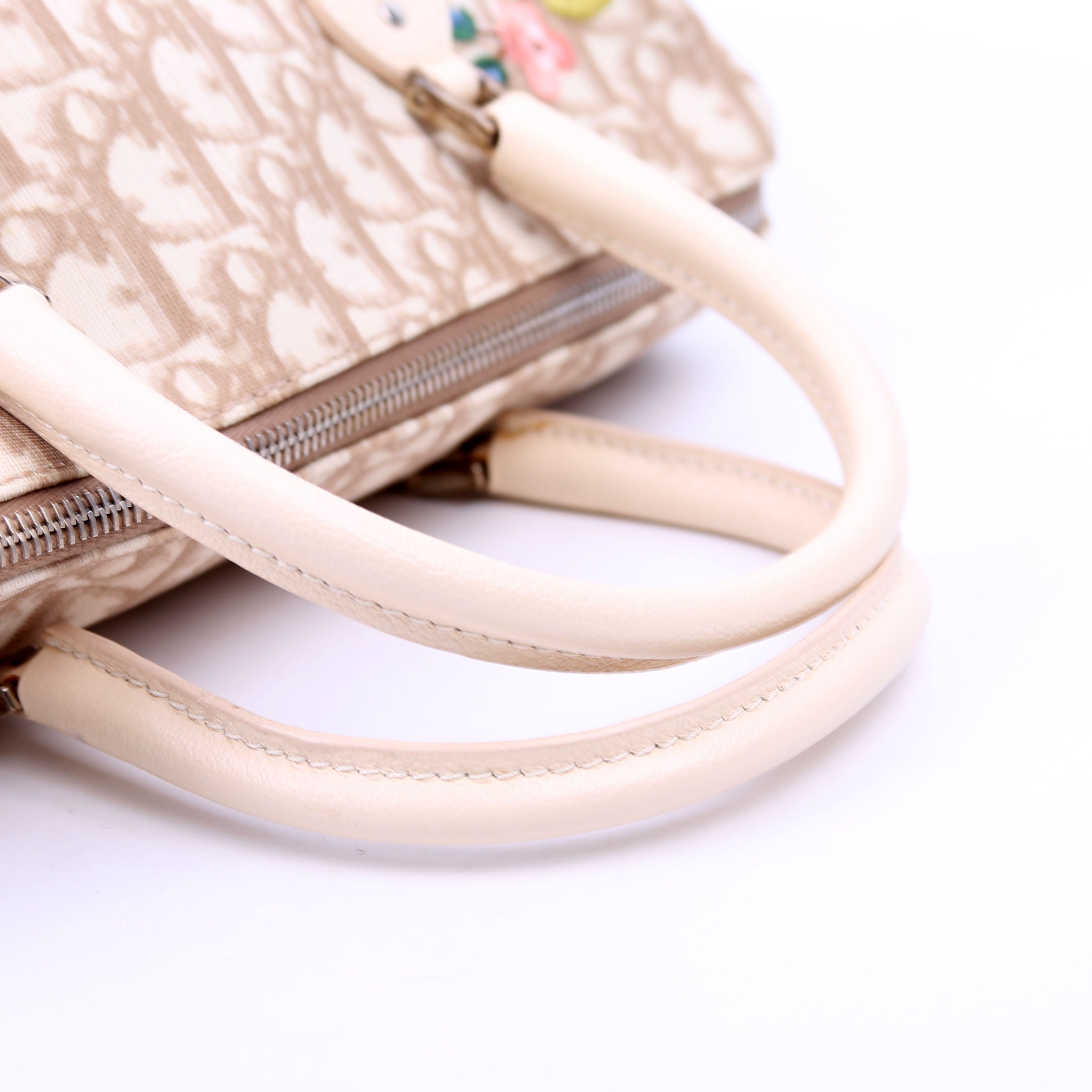 Diorissmo Boston Embroidered Flowers Beige