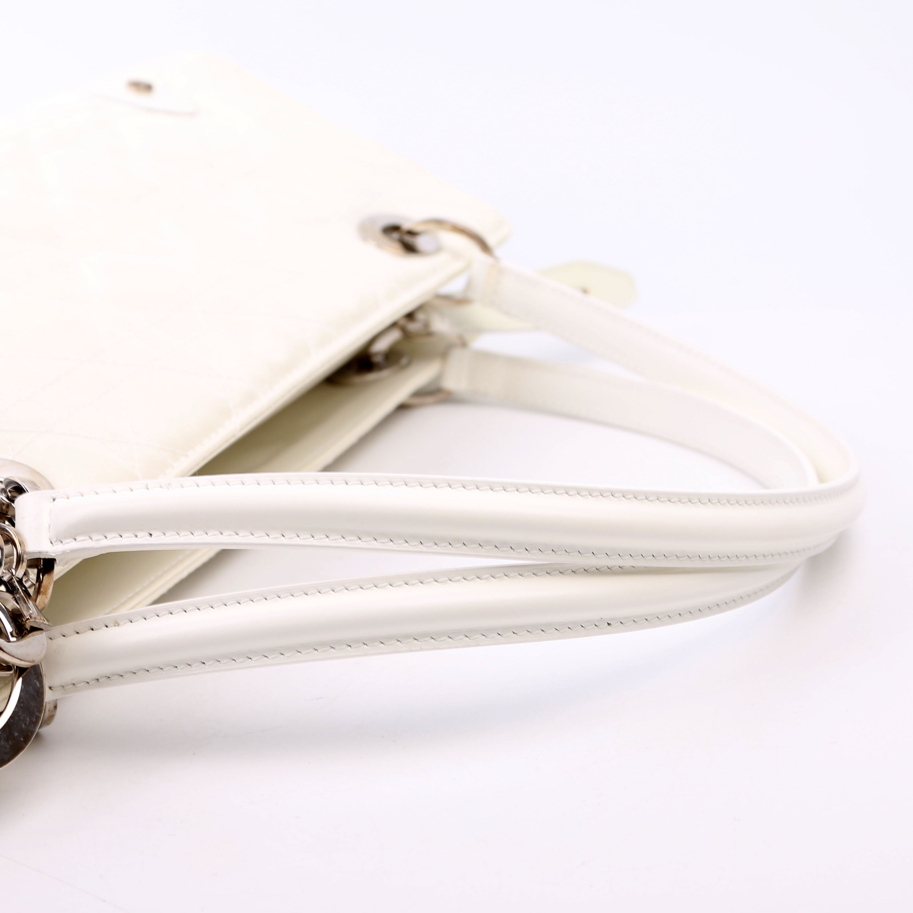 Lady Dior East West Vintage Canvas White