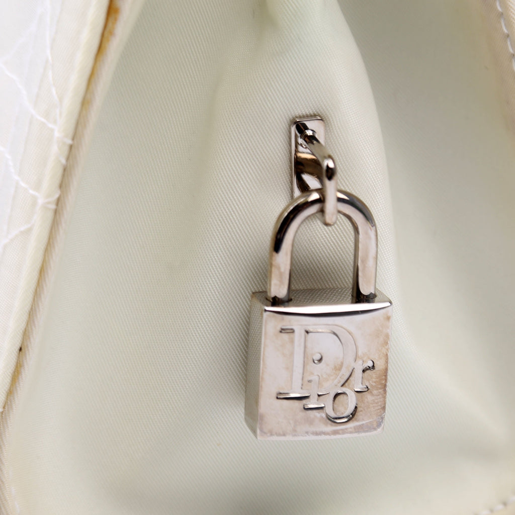 Lady Dior East West Vintage Canvas White