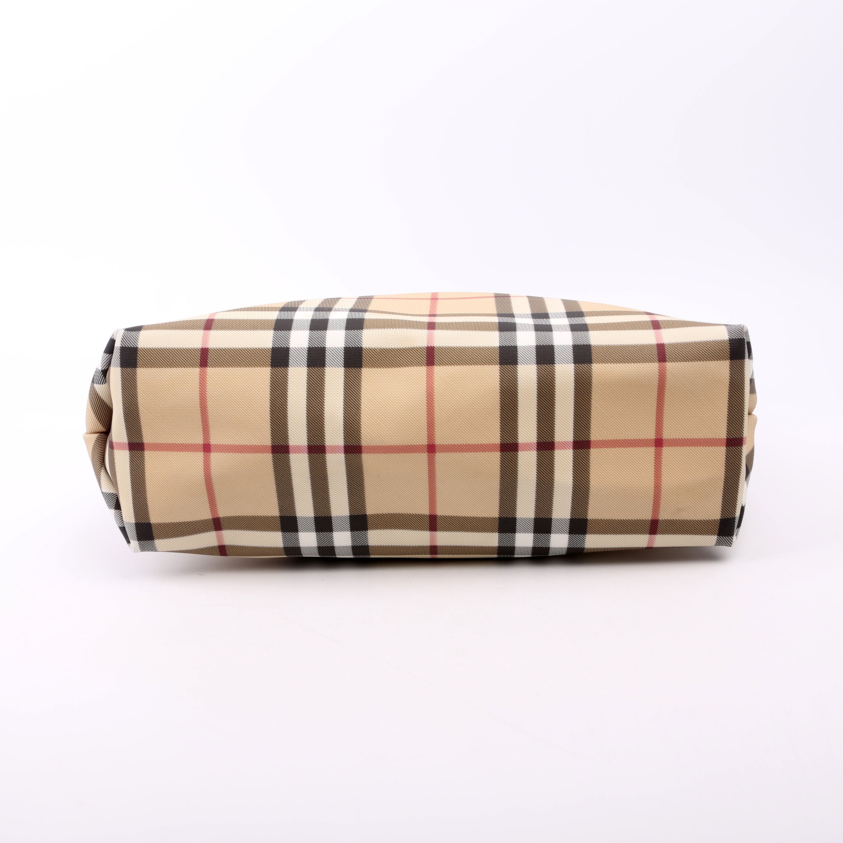 Nova Check Coated Canvas Tote Tan/Black