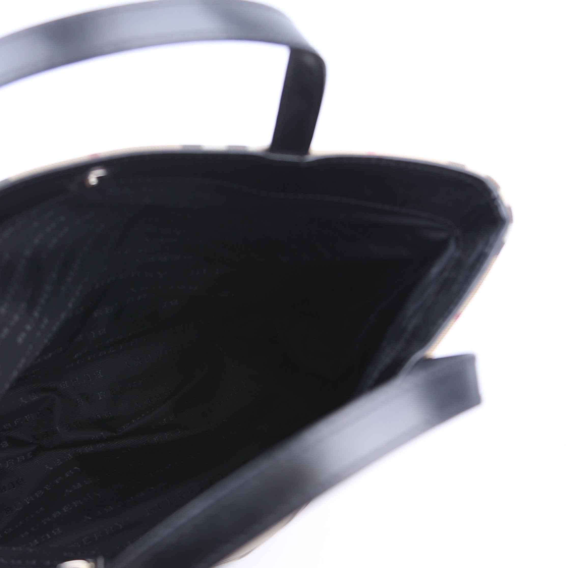 Nova Check Coated Canvas Tote Tan/Black