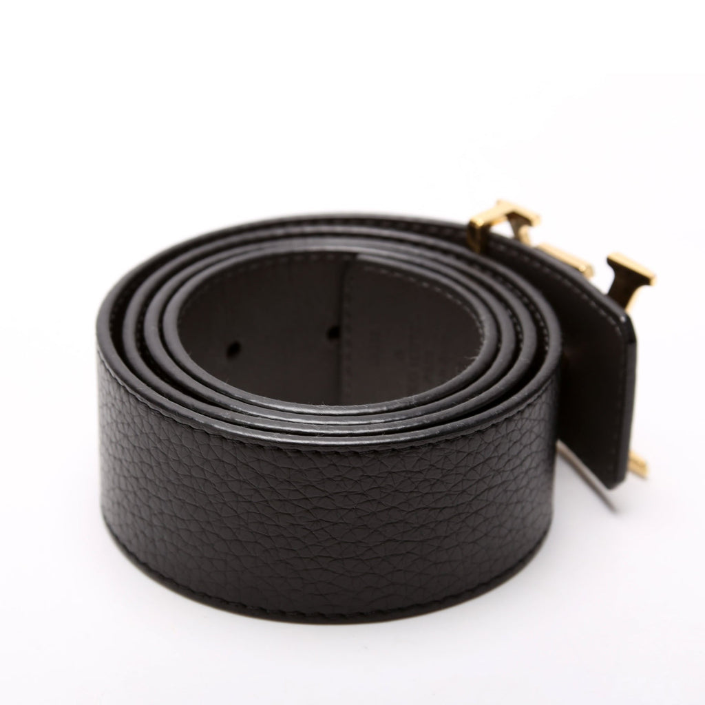 LV Damier Buckle Reversible Leather Belt Size 85/34