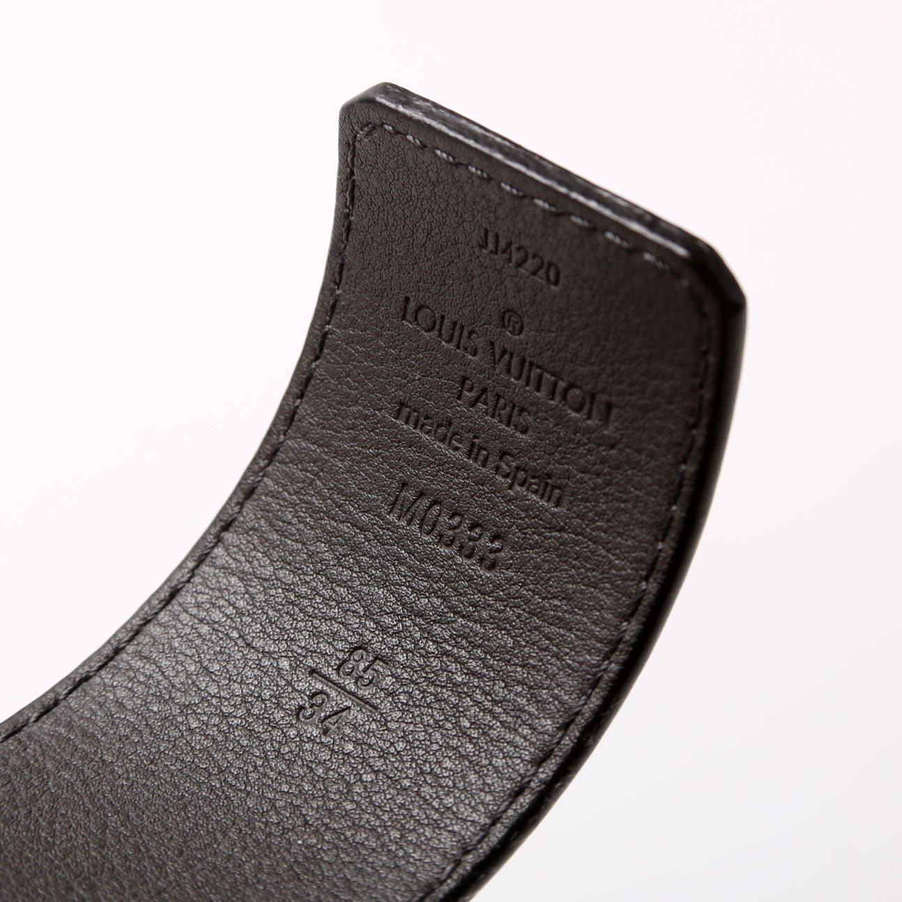 LV Damier Buckle Reversible Leather Belt Size 85/34