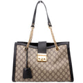 479197 Padlock GG Shoulder Medium Black