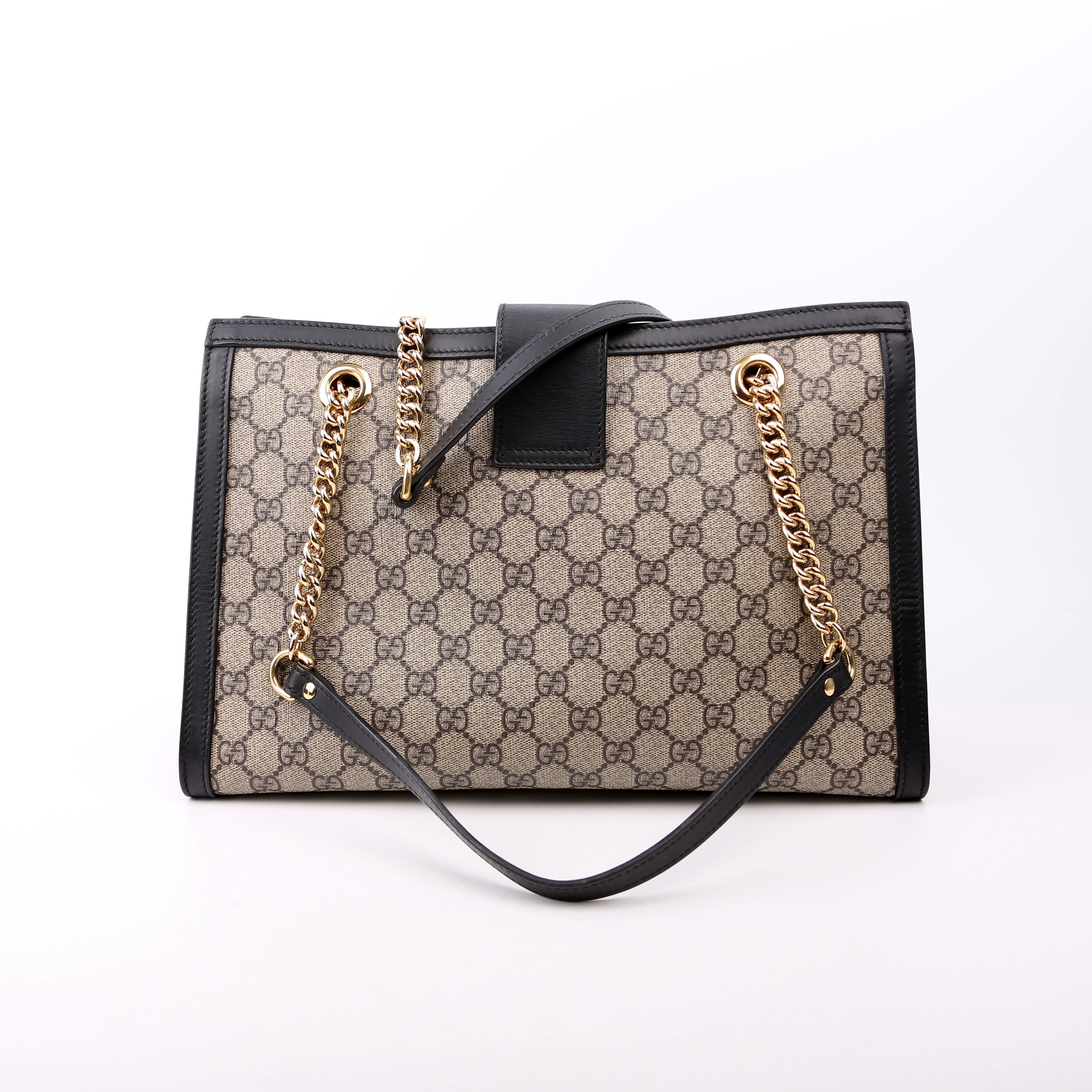 479197 Padlock GG Shoulder Medium Black
