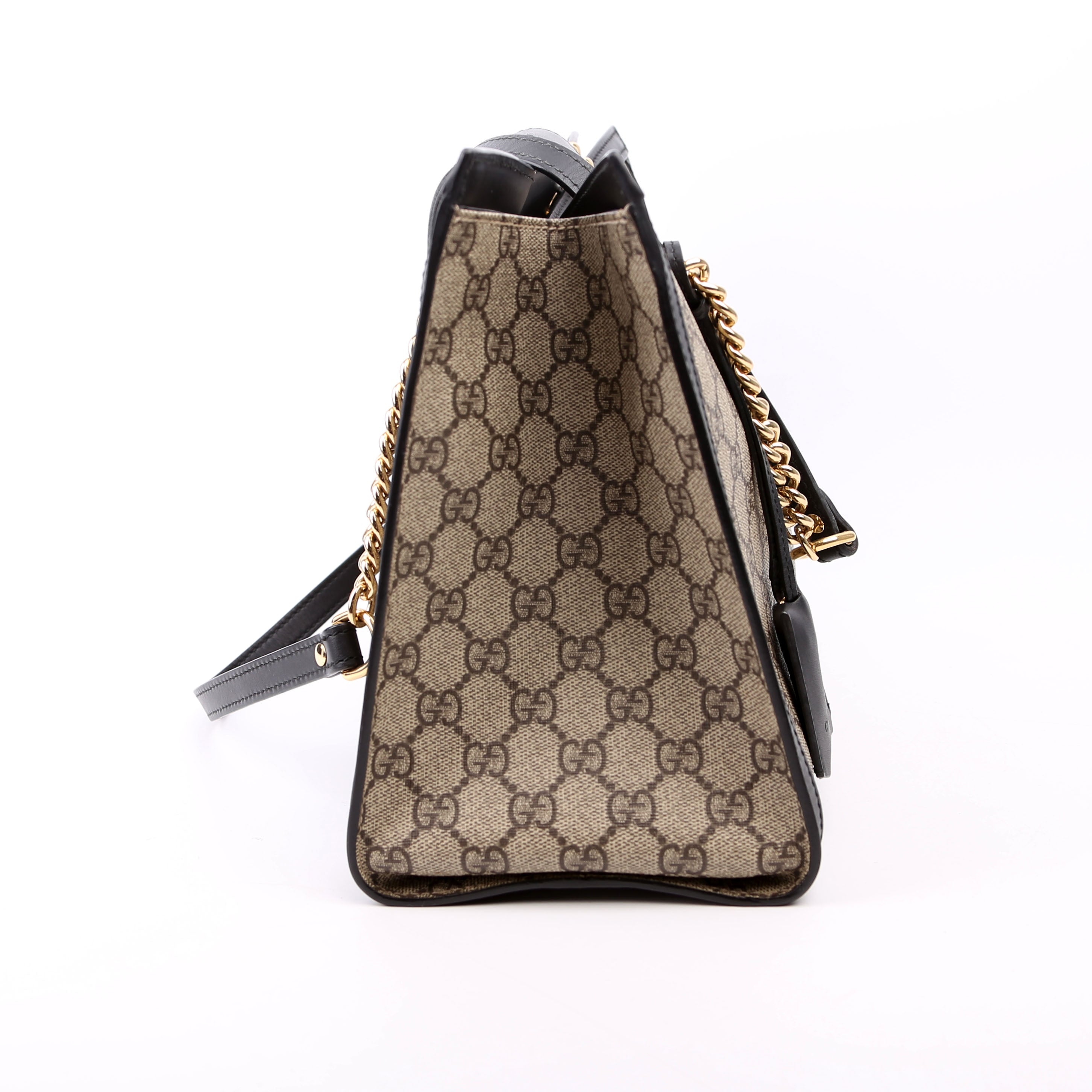 479197 Padlock GG Shoulder Medium Black