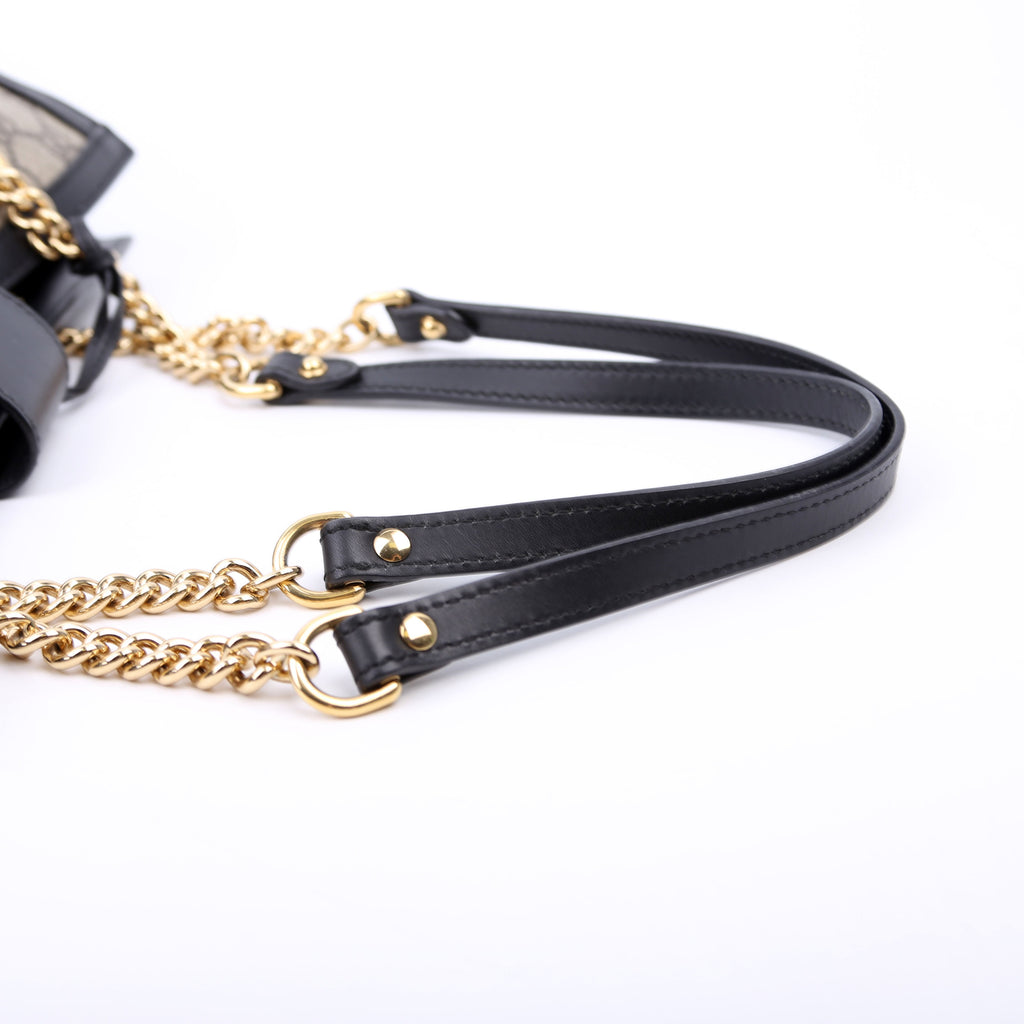 479197 Padlock GG Shoulder Medium Black