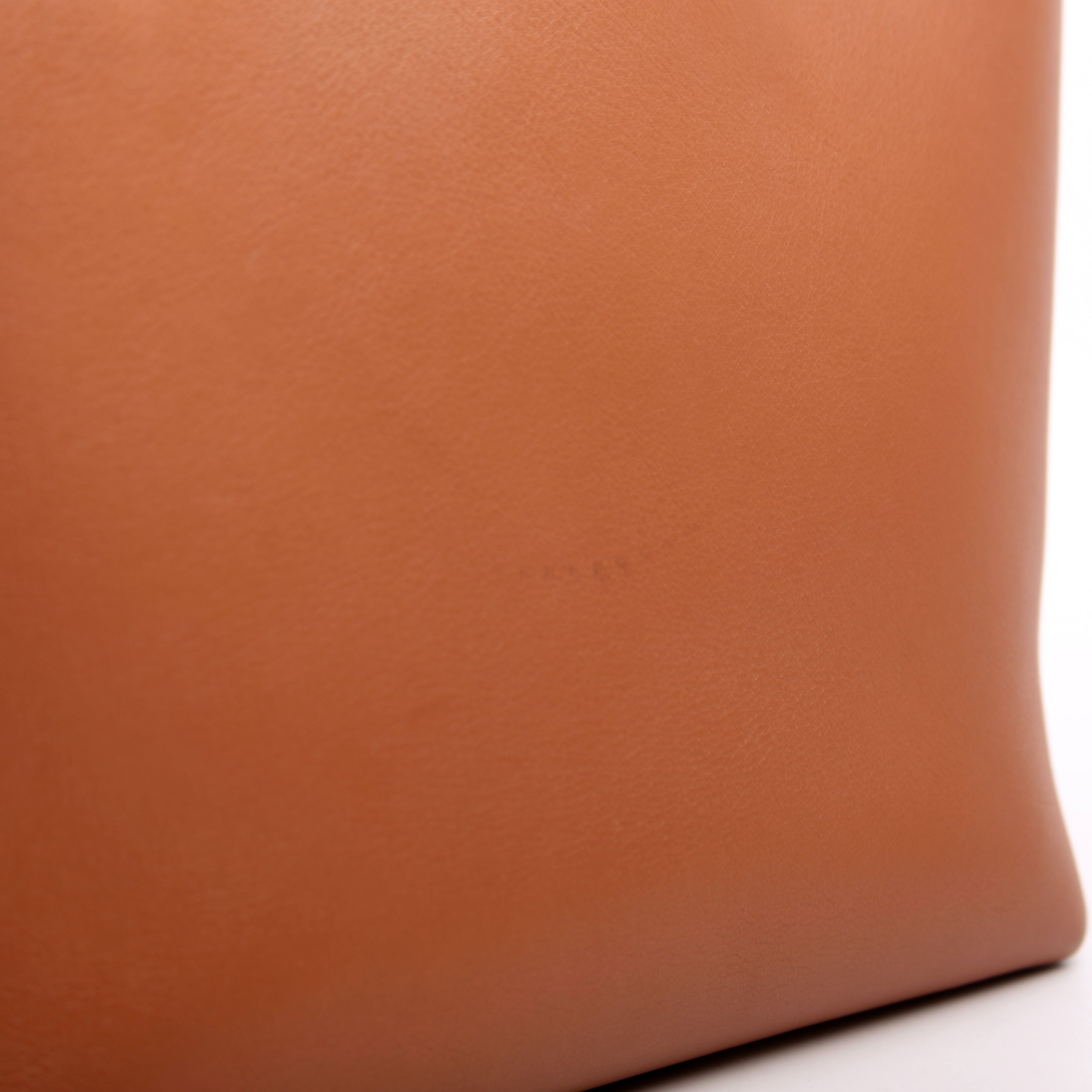 Anagram Smooth Calfskin Small Tote Brown