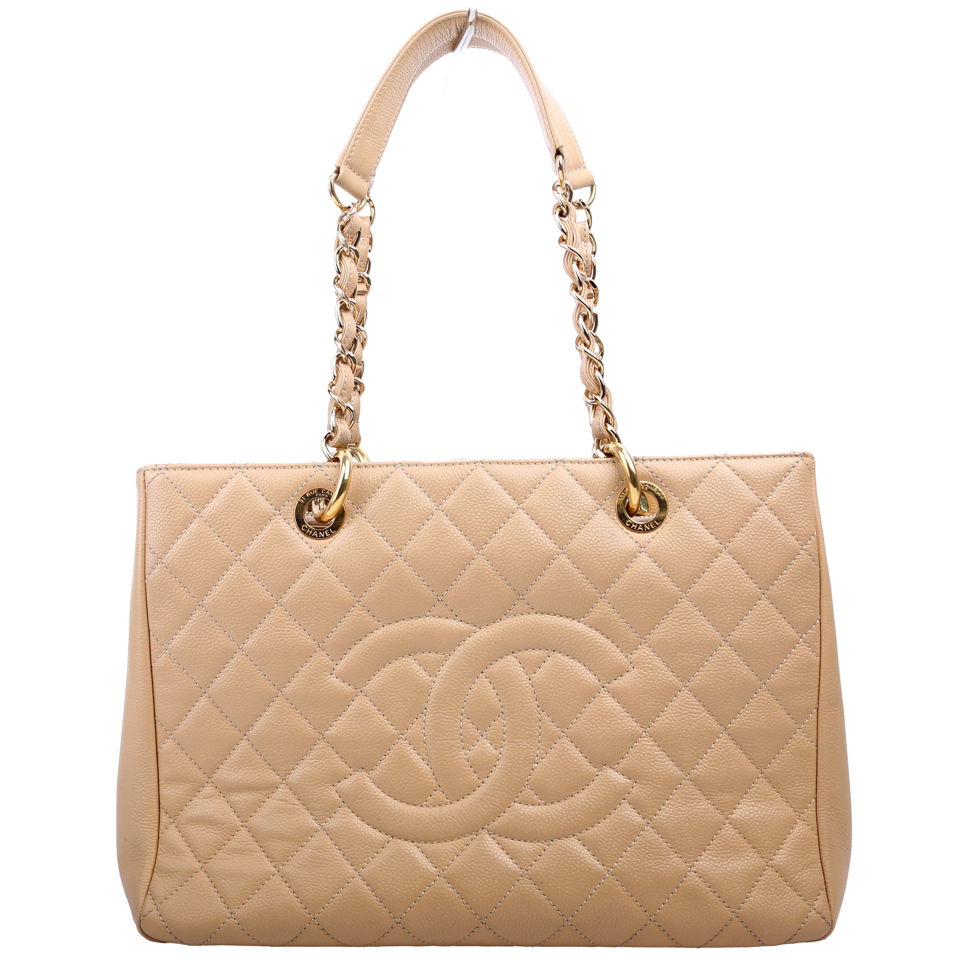 Grand Shopping Tote Caviar Nude