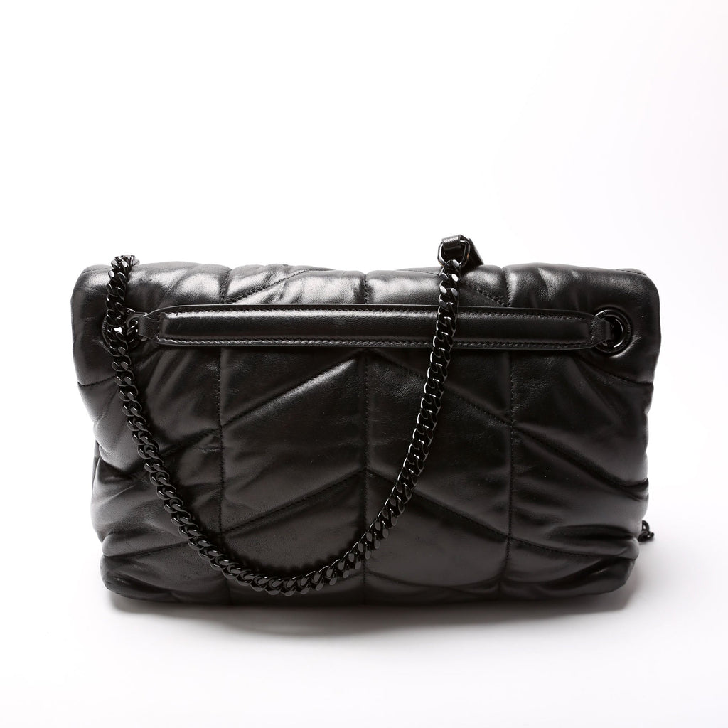 Puffer Quilted Small Lambskin 577476 Black