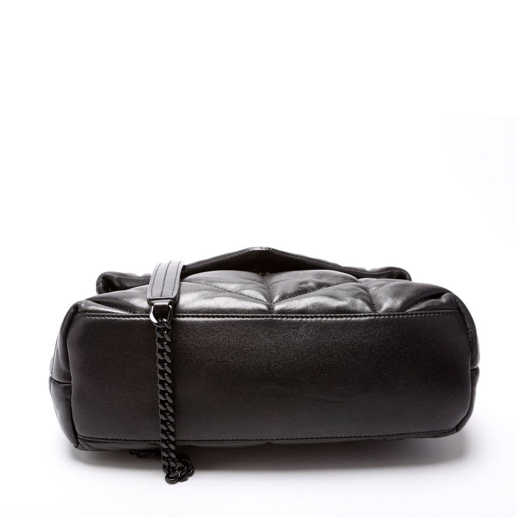 Puffer Quilted Small Lambskin 577476 Black