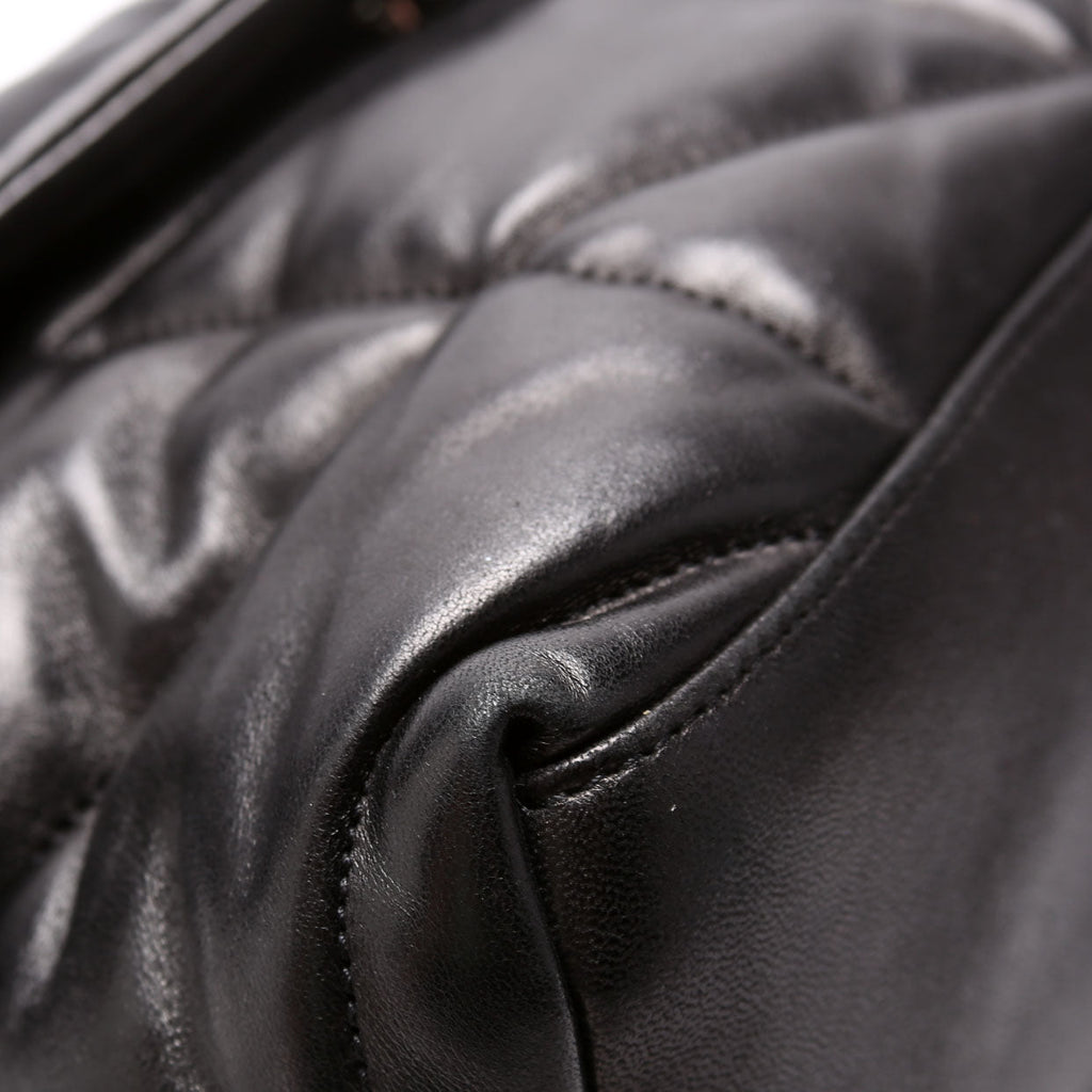 Puffer Quilted Small Lambskin 577476 Black