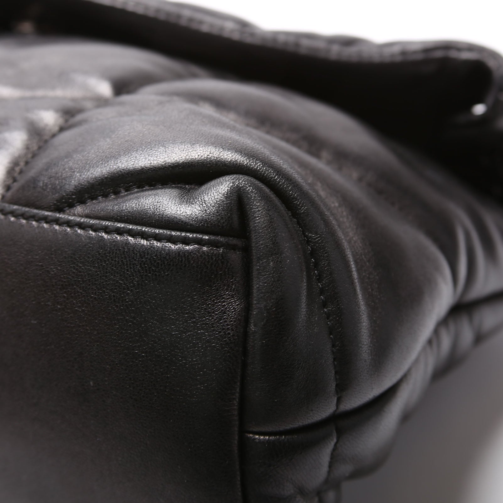 Puffer Quilted Small Lambskin 577476 Black