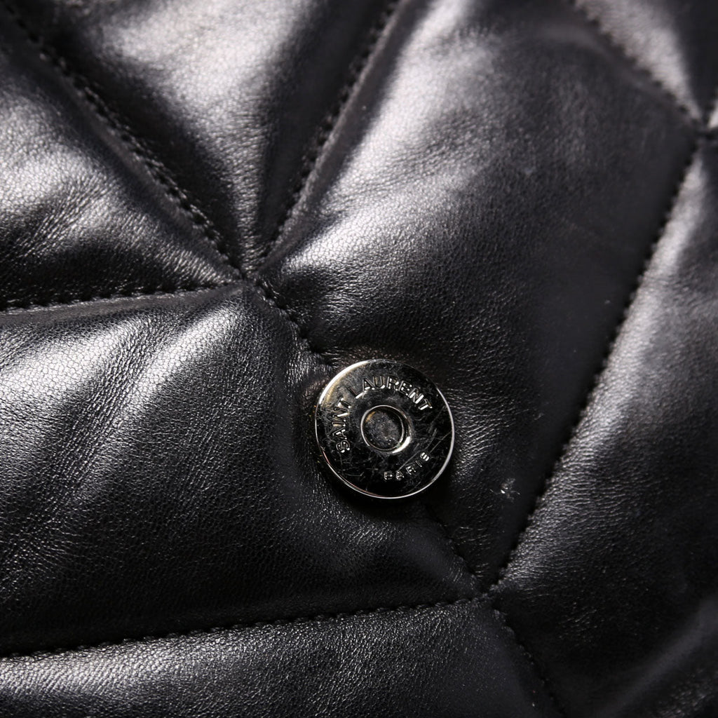 Puffer Quilted Small Lambskin 577476 Black