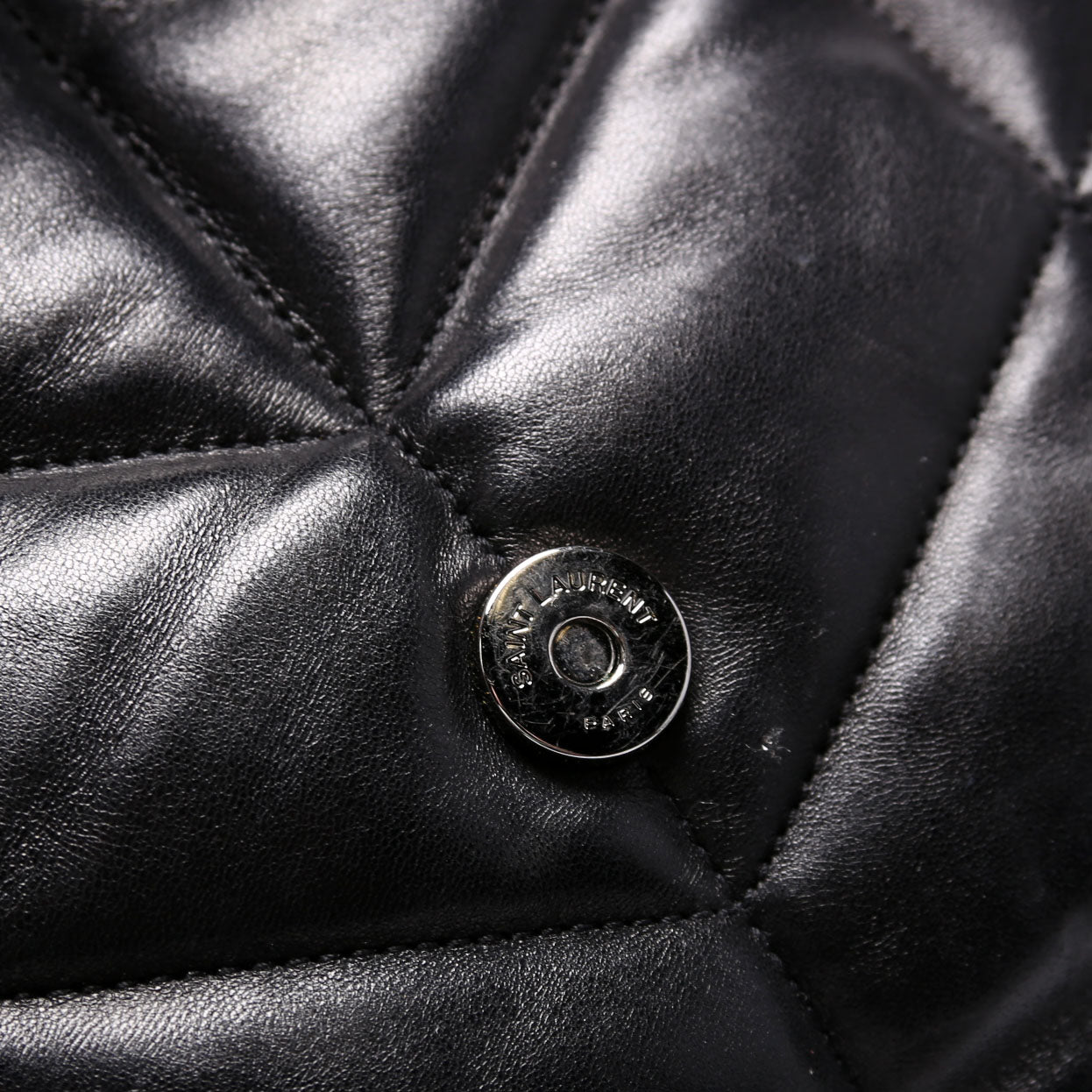 Puffer Quilted Small Lambskin 577476 Black