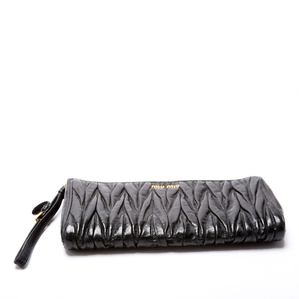 Matelasse Lambskin Clutch Black