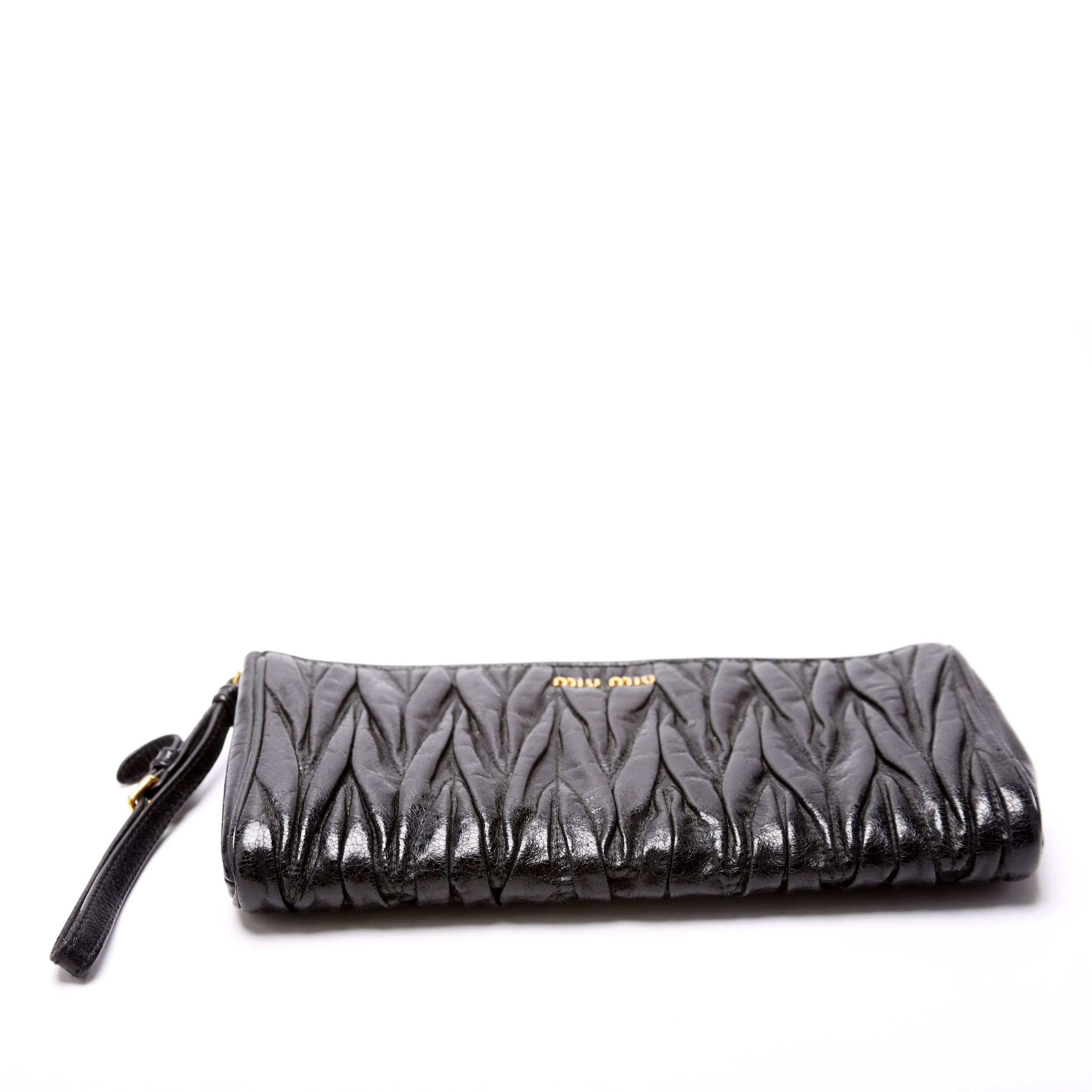 Matelasse Lambskin Clutch Black