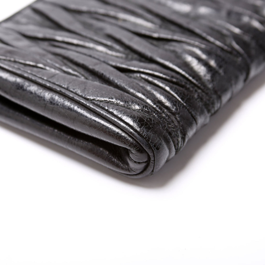Matelasse Lambskin Clutch Black