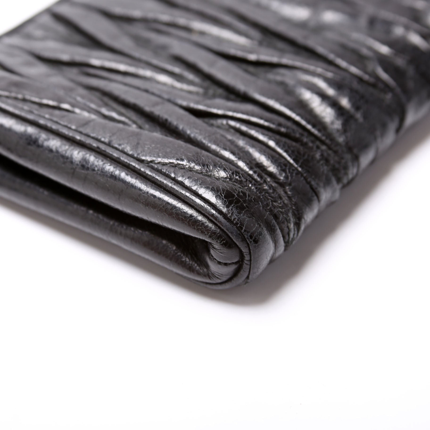 Matelasse Lambskin Clutch Black