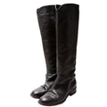 CC Riding Boots Leather Size 39 Black
