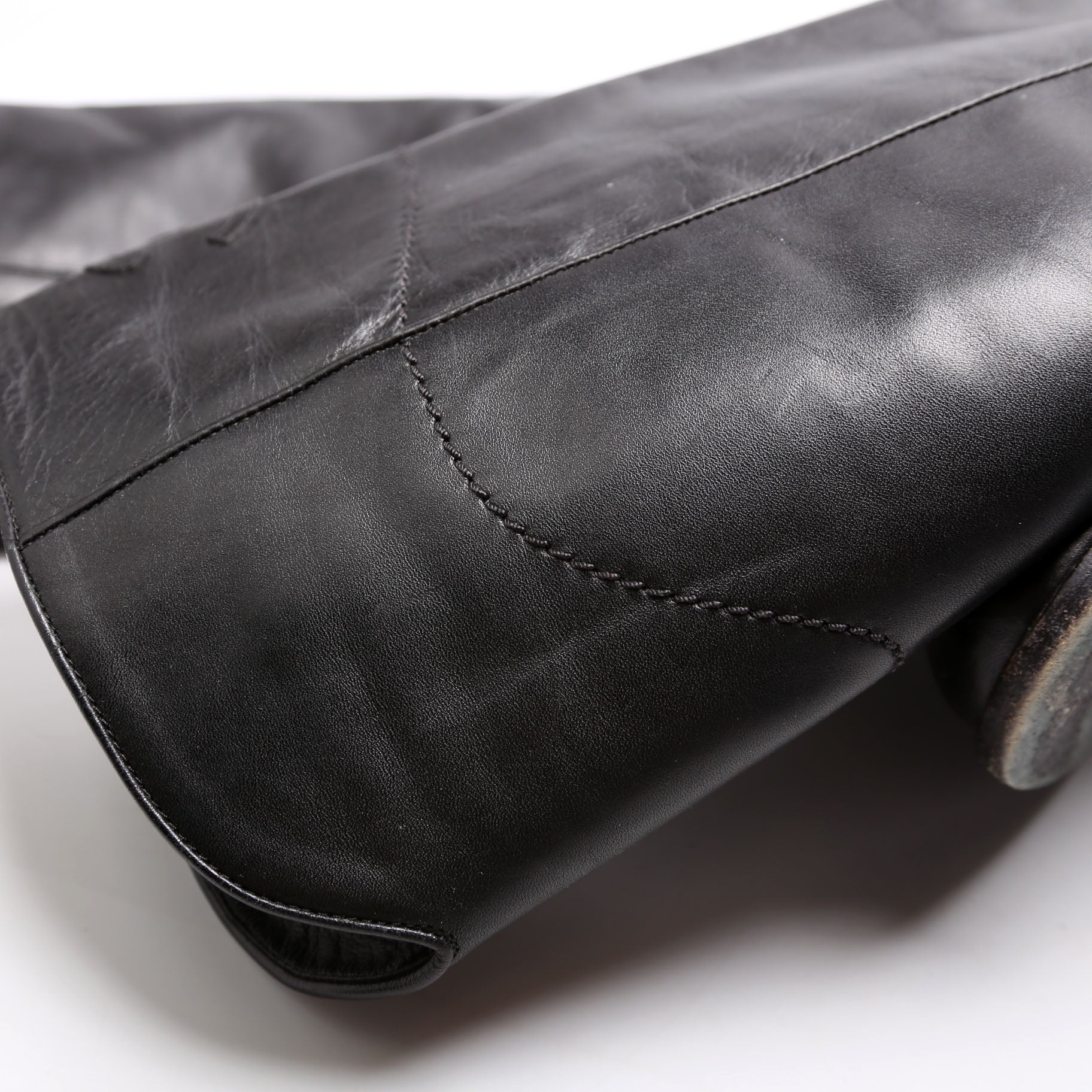 CC Riding Boots Leather Size 39 Black