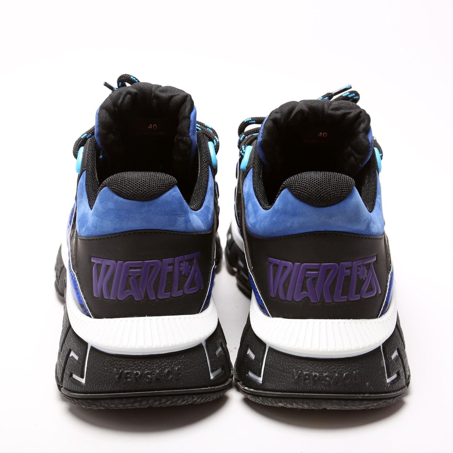 Trigreca Low Top Sneakers Size 40 Black/Blue