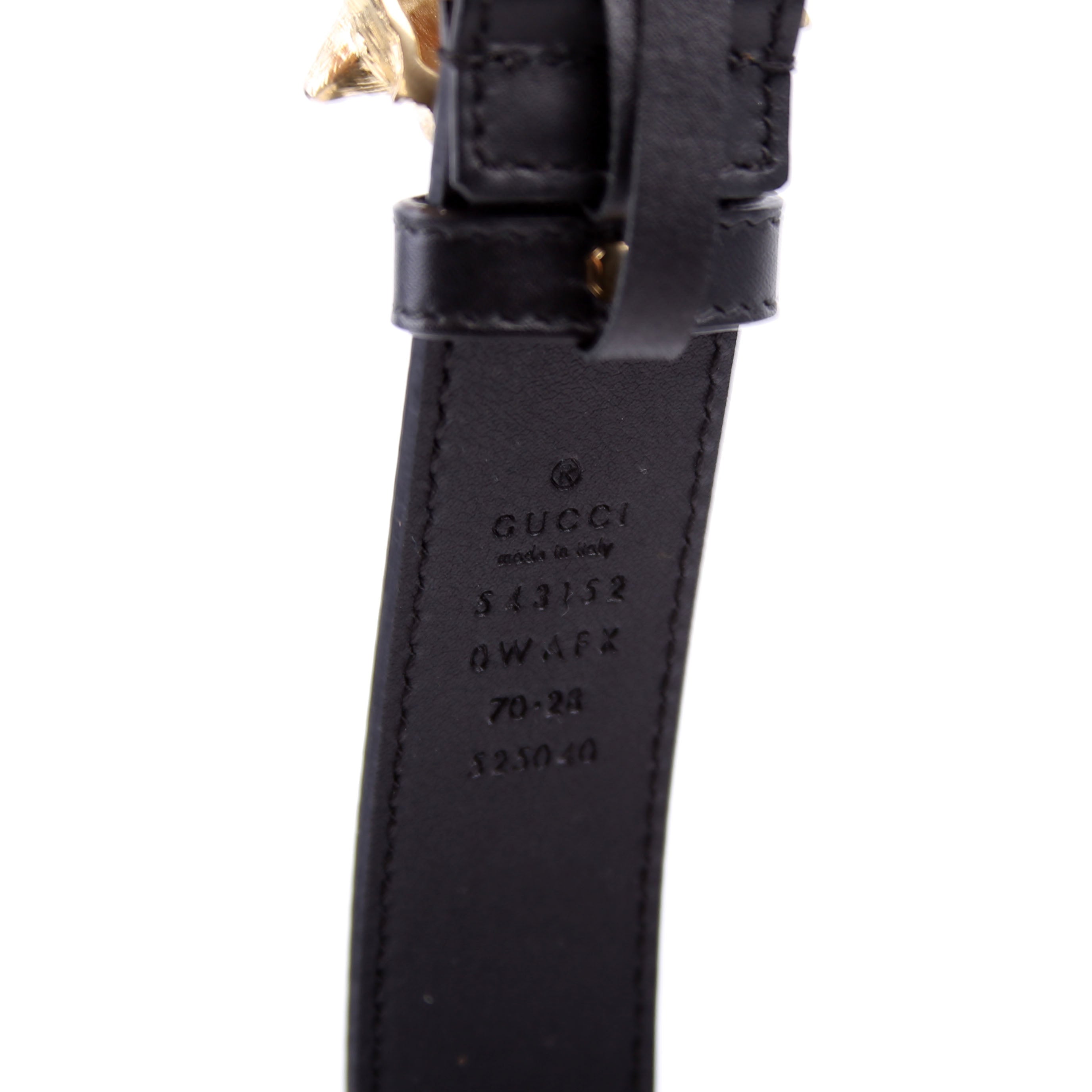 543152 Tiger Head Belt Size 70/28