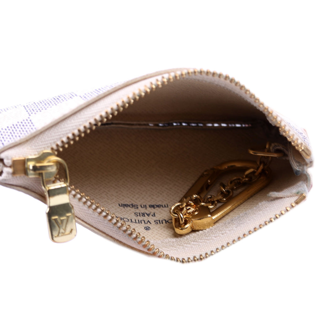 Pochette Cles Damier Azur