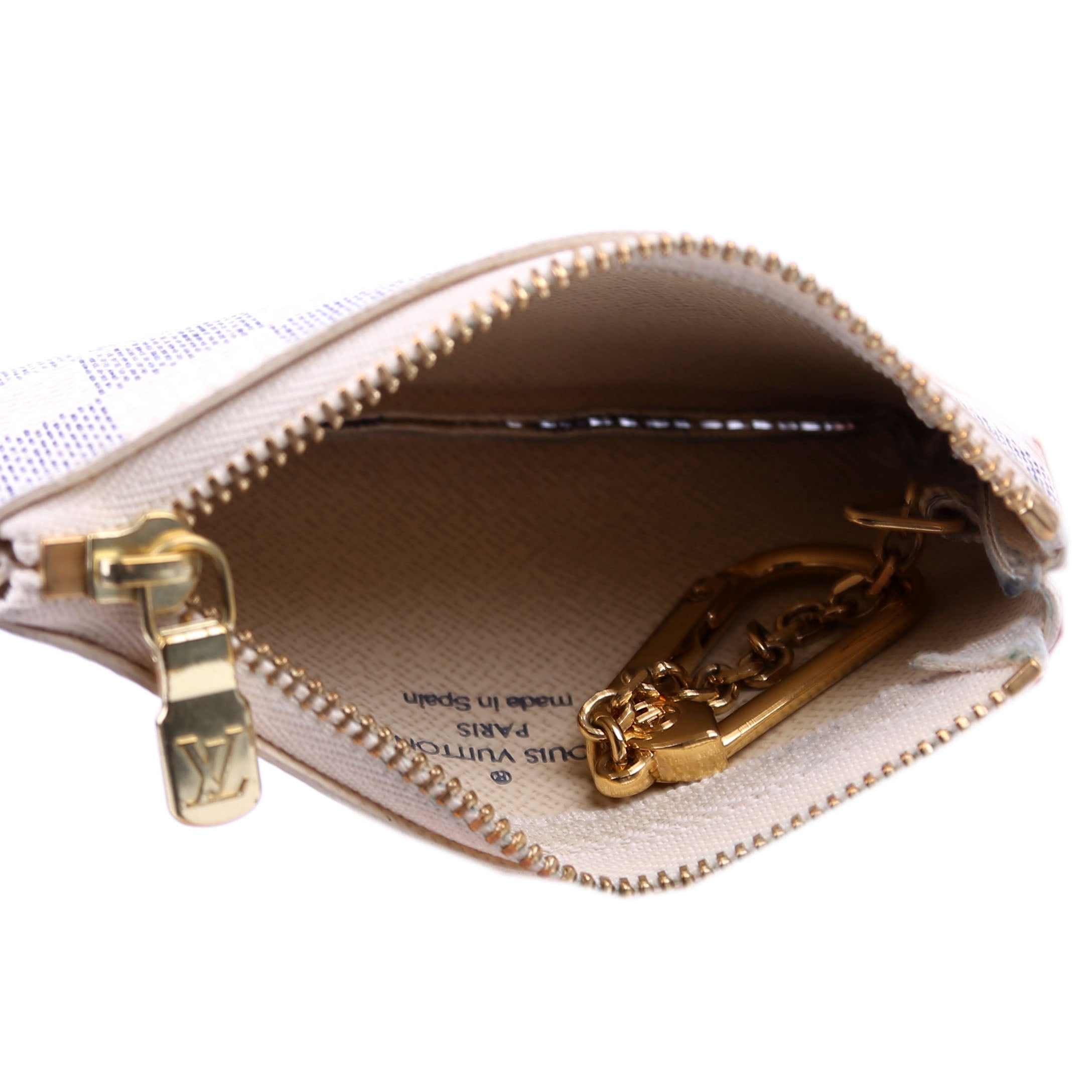 Pochette Cles Damier Azur