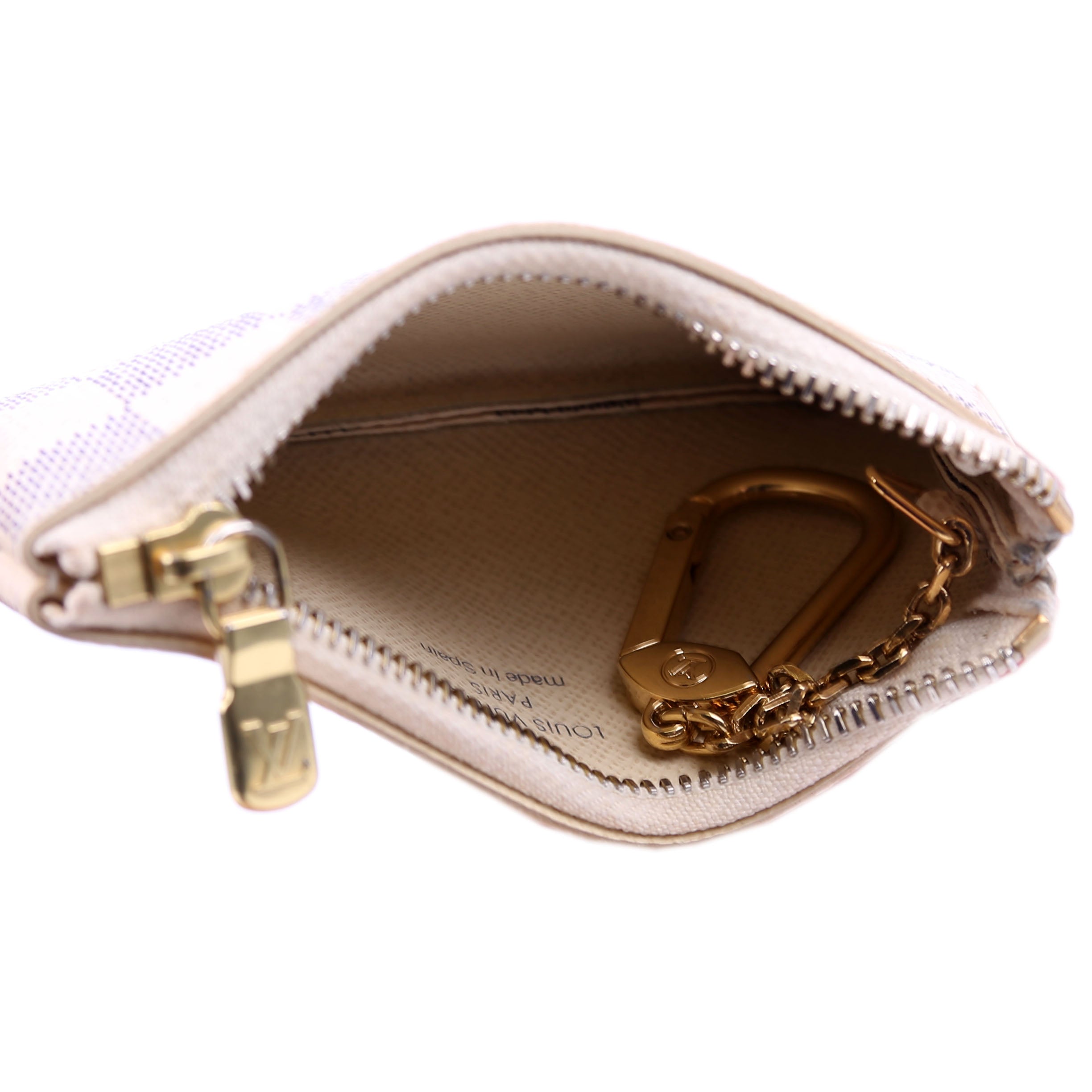 Pochette Cles Damier Azur
