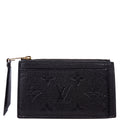 Porte Cartes Zip Empreinte Black