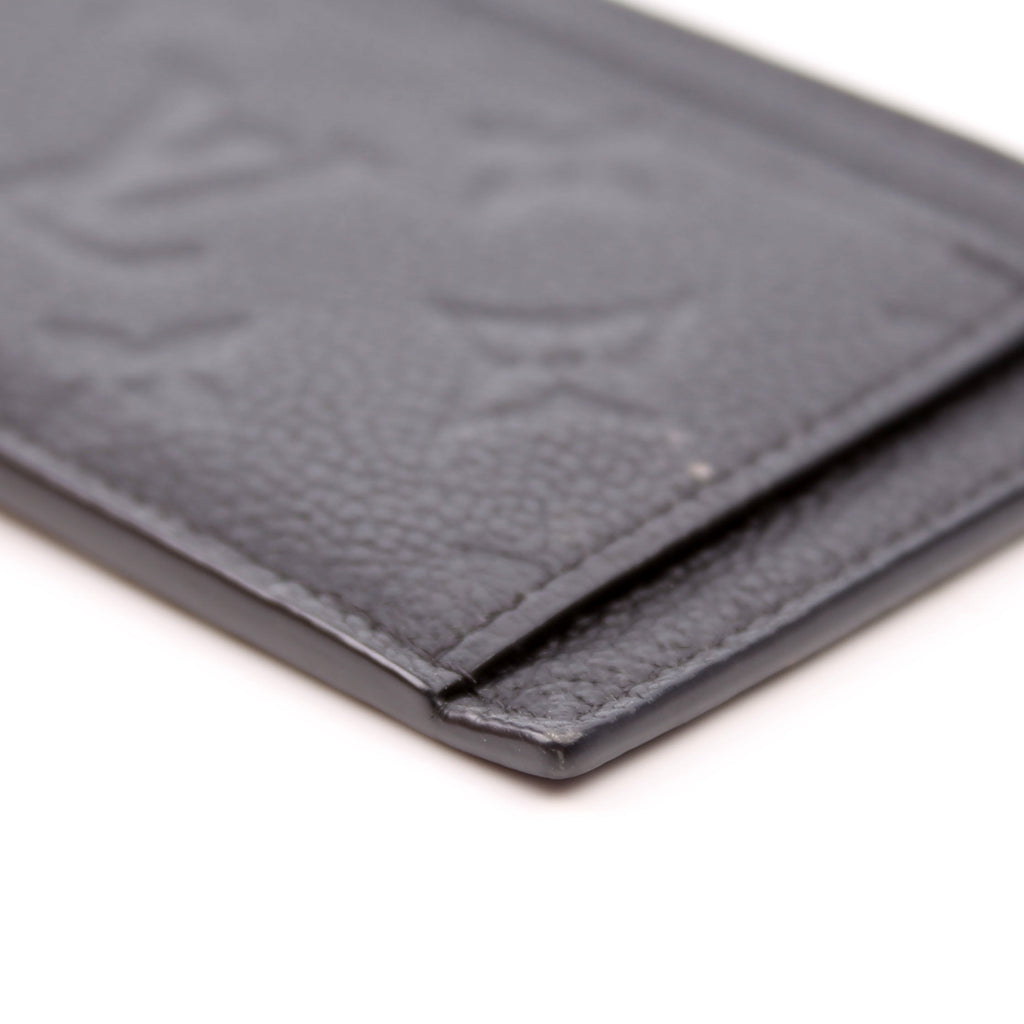 Porte Cartes Zip Empreinte Black