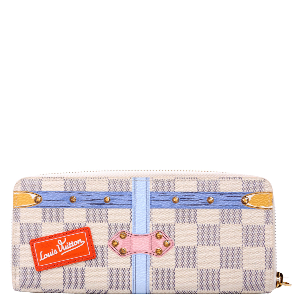 Clemence Wallet Summer Trunks Damier Azur