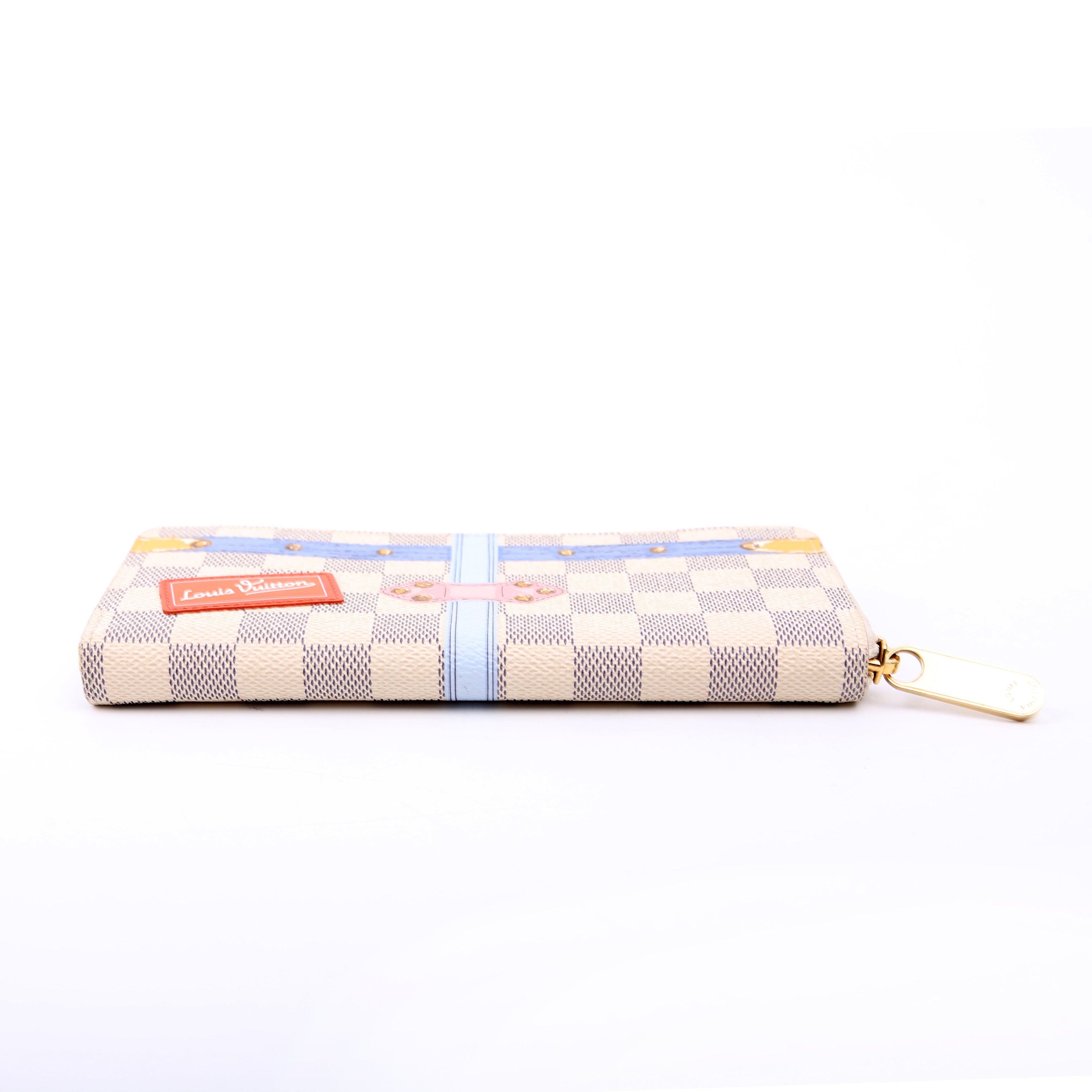 Clemence Wallet Summer Trunks Damier Azur