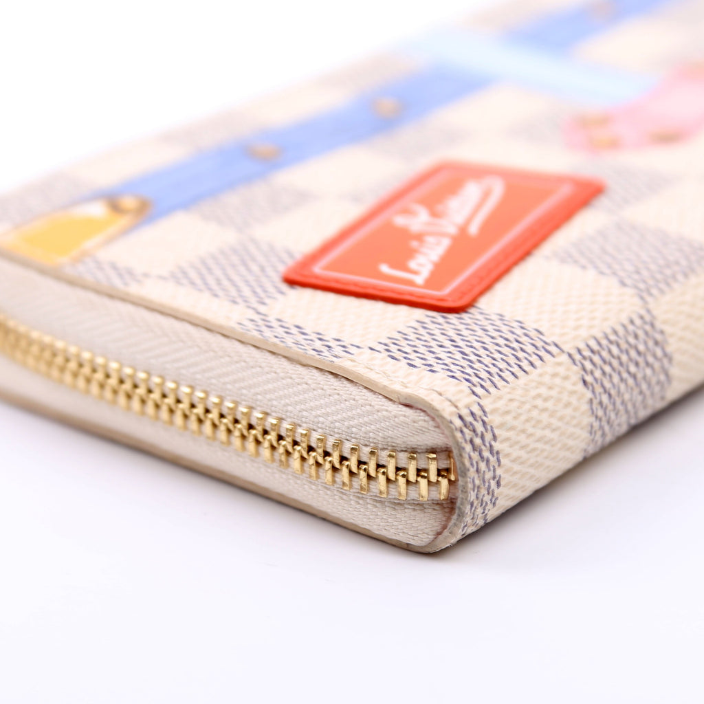 Clemence Wallet Summer Trunks Damier Azur