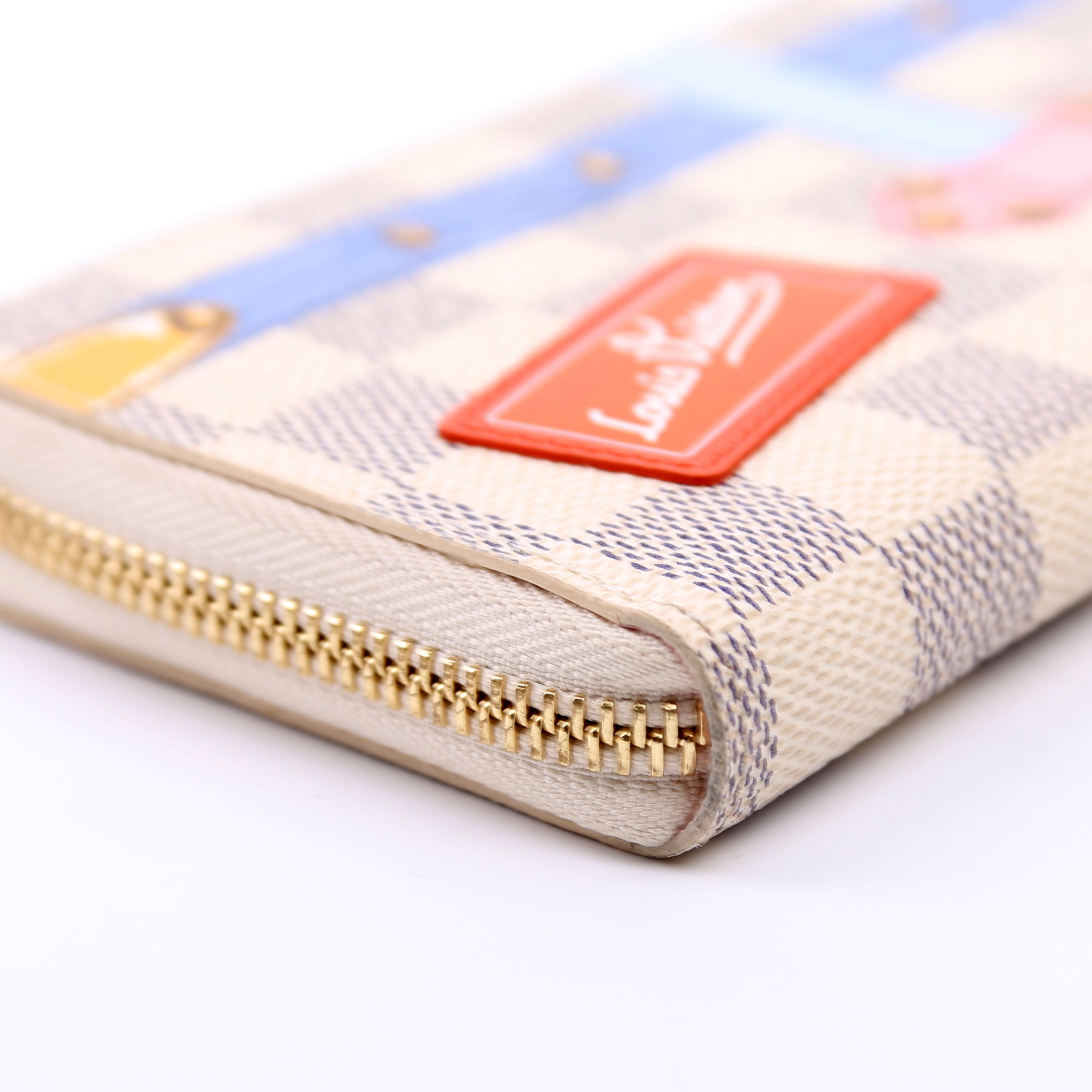 Clemence Wallet Summer Trunks Damier Azur