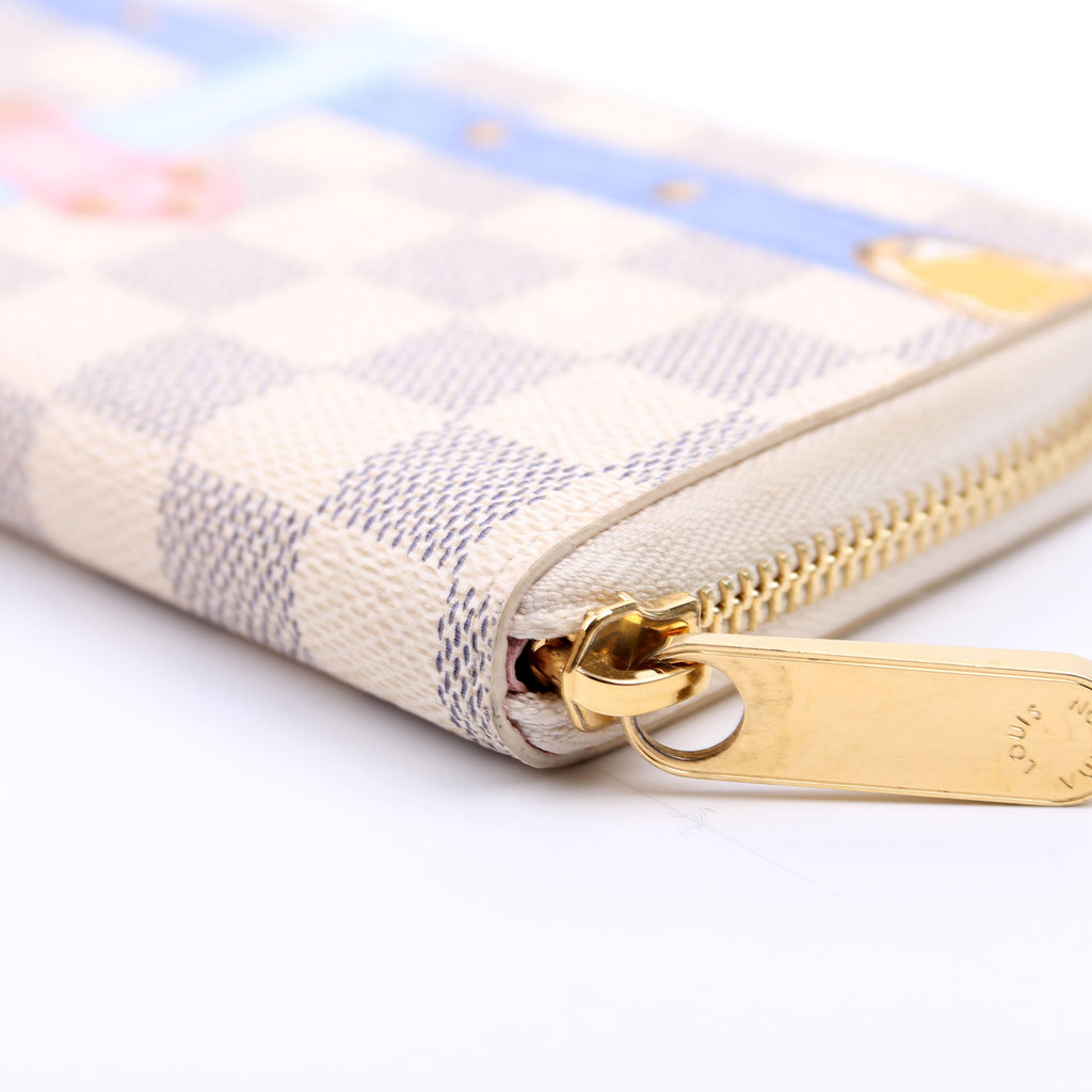 Clemence Wallet Summer Trunks Damier Azur
