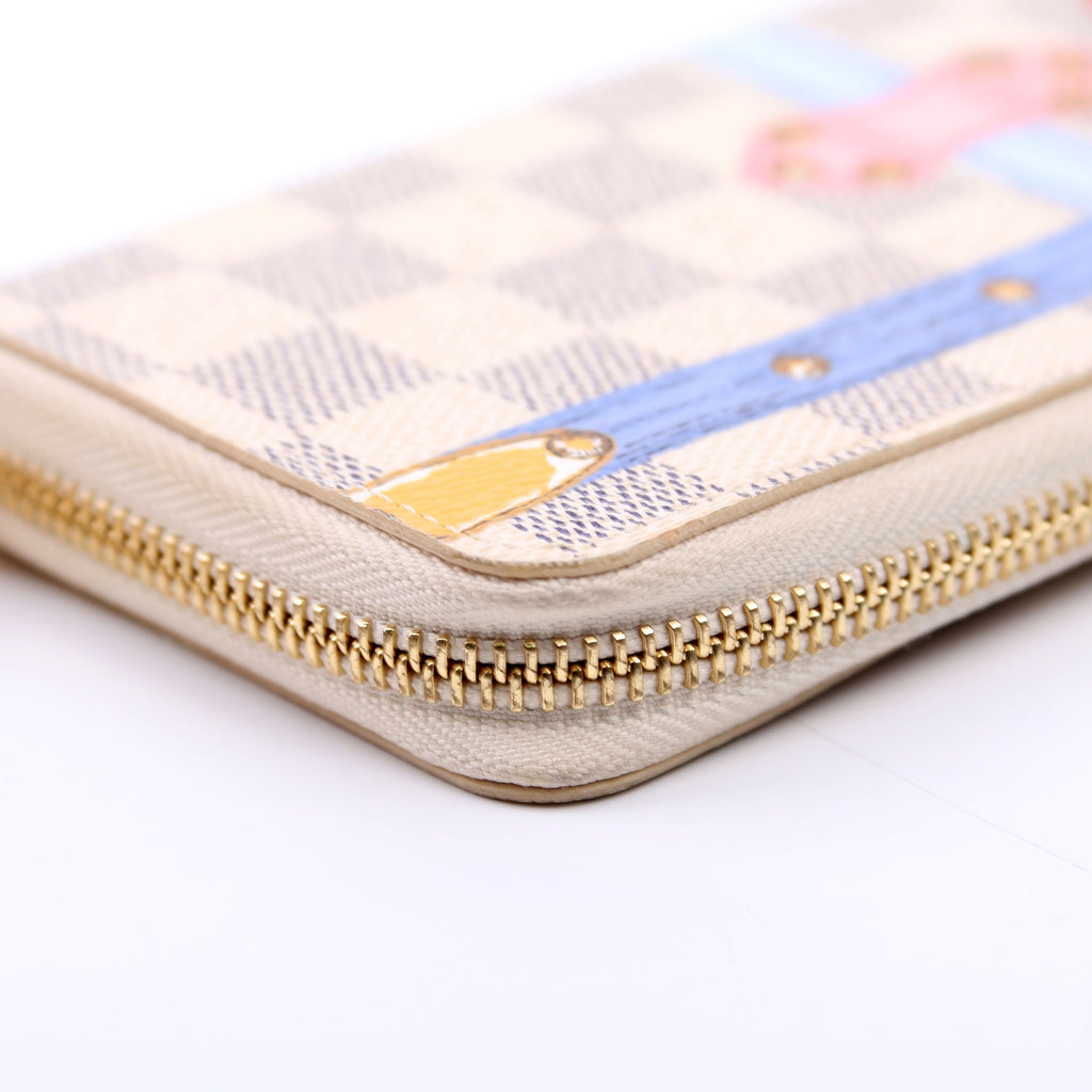 Clemence Wallet Summer Trunks Damier Azur