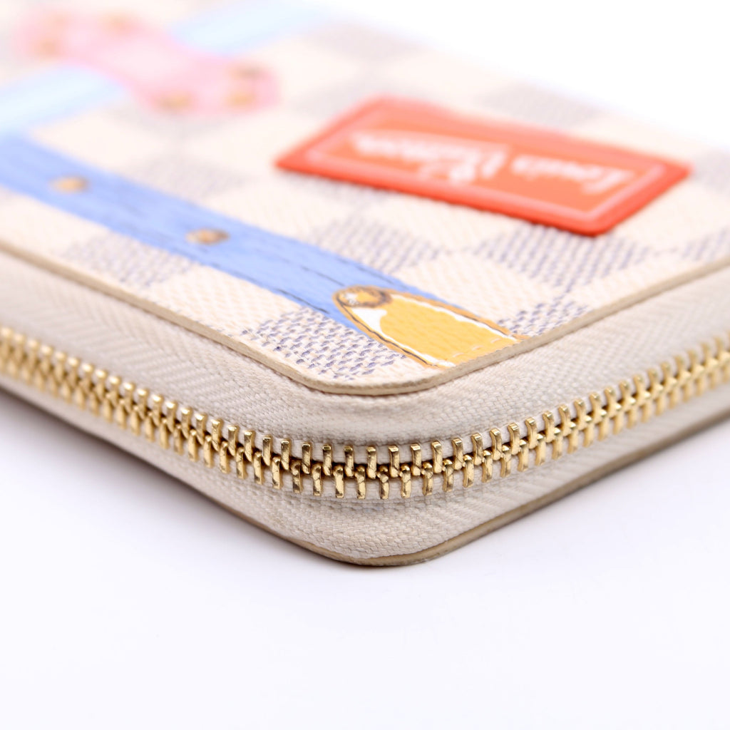 Clemence Wallet Summer Trunks Damier Azur