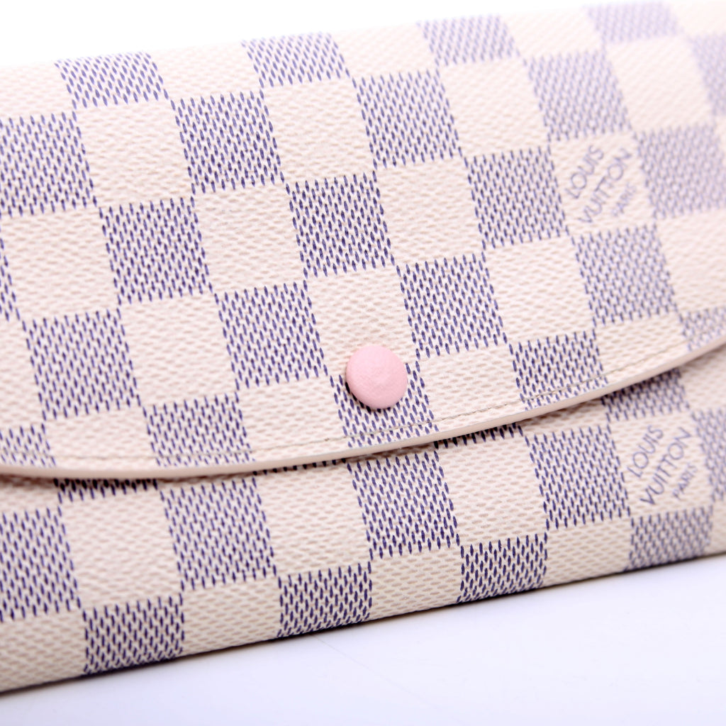 Emilie Wallet Damier Azur Newer