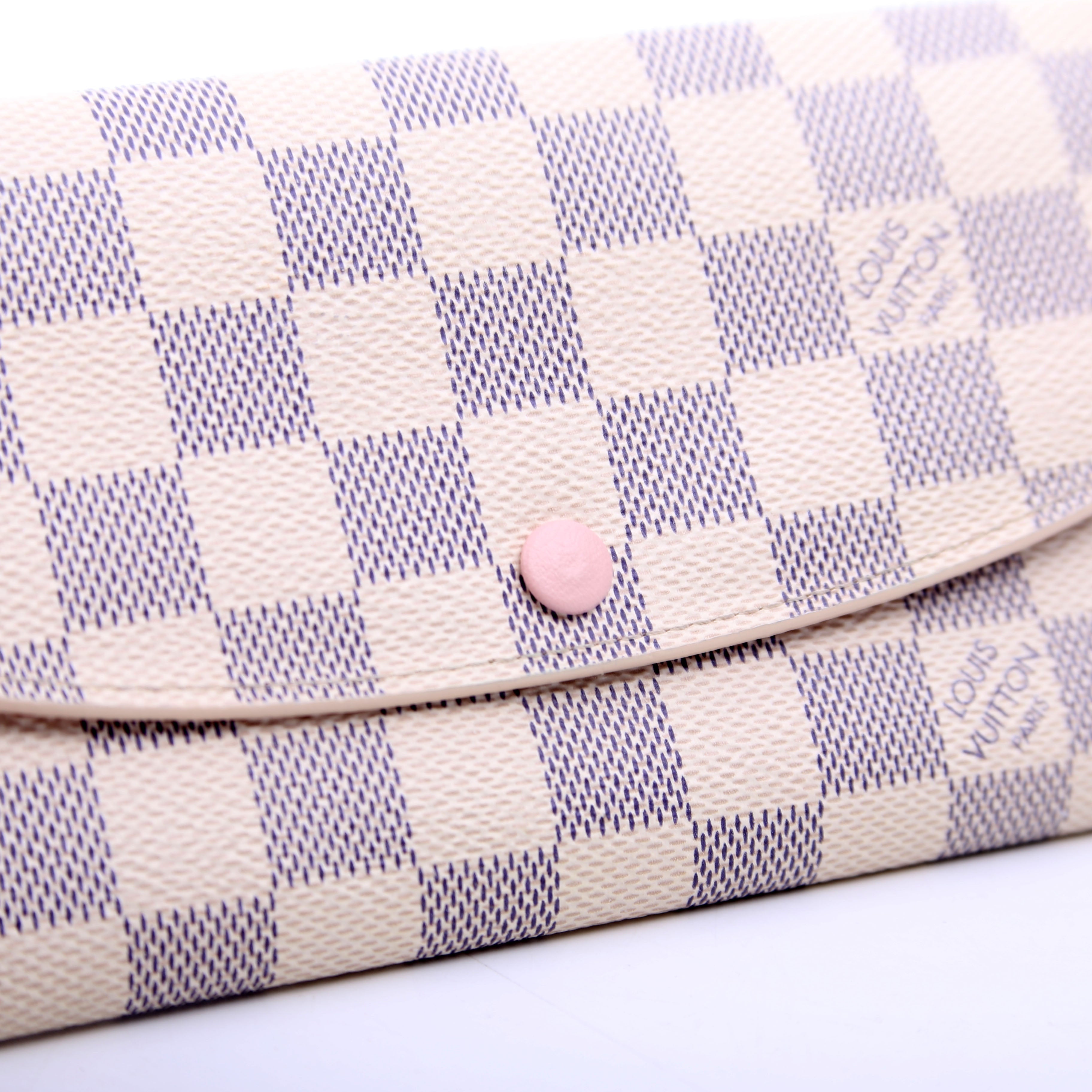 Emilie Wallet Damier Azur Newer