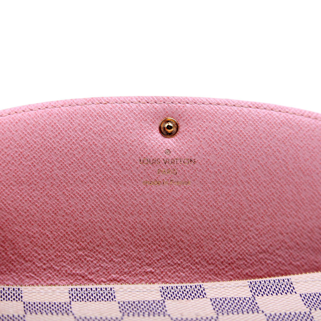 Emilie Wallet Damier Azur Newer